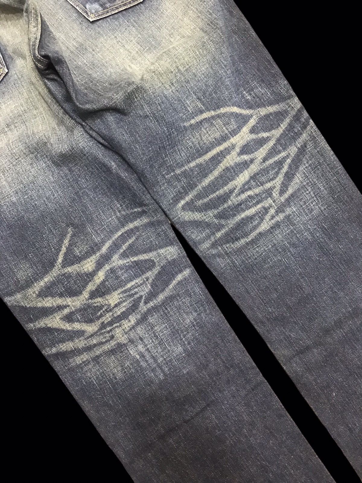 Vintage × Wrangler 💥Wrangler Stunning Stylish Rusty Wash Faded Denim F146 Size US 34 / EU 50 - 10 Thumbnail