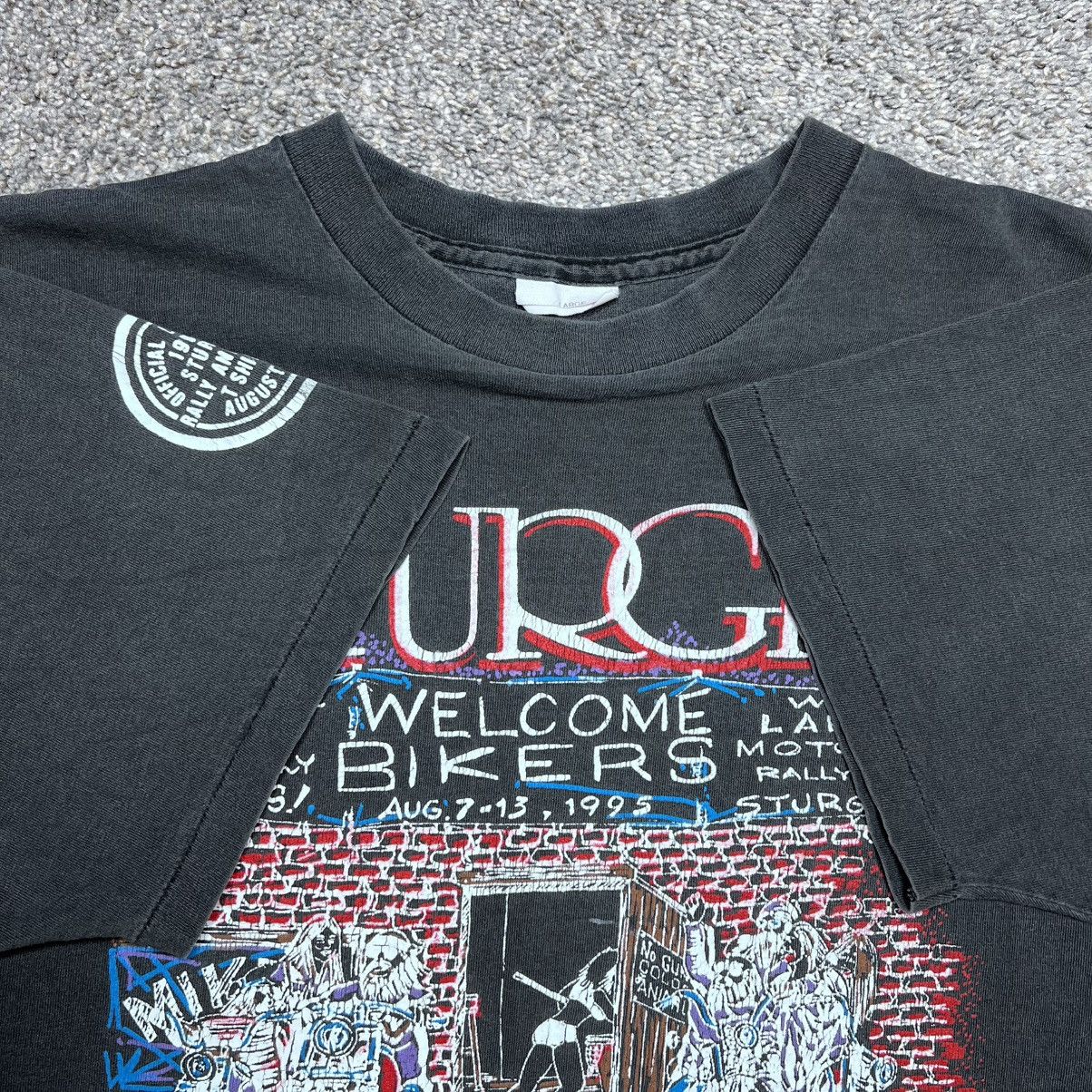 Other 1995 Sturgis Black Hills Rally South Dakota Biker Bar TShirt Size US L / EU 52-54 / 3 - 3 Thumbnail