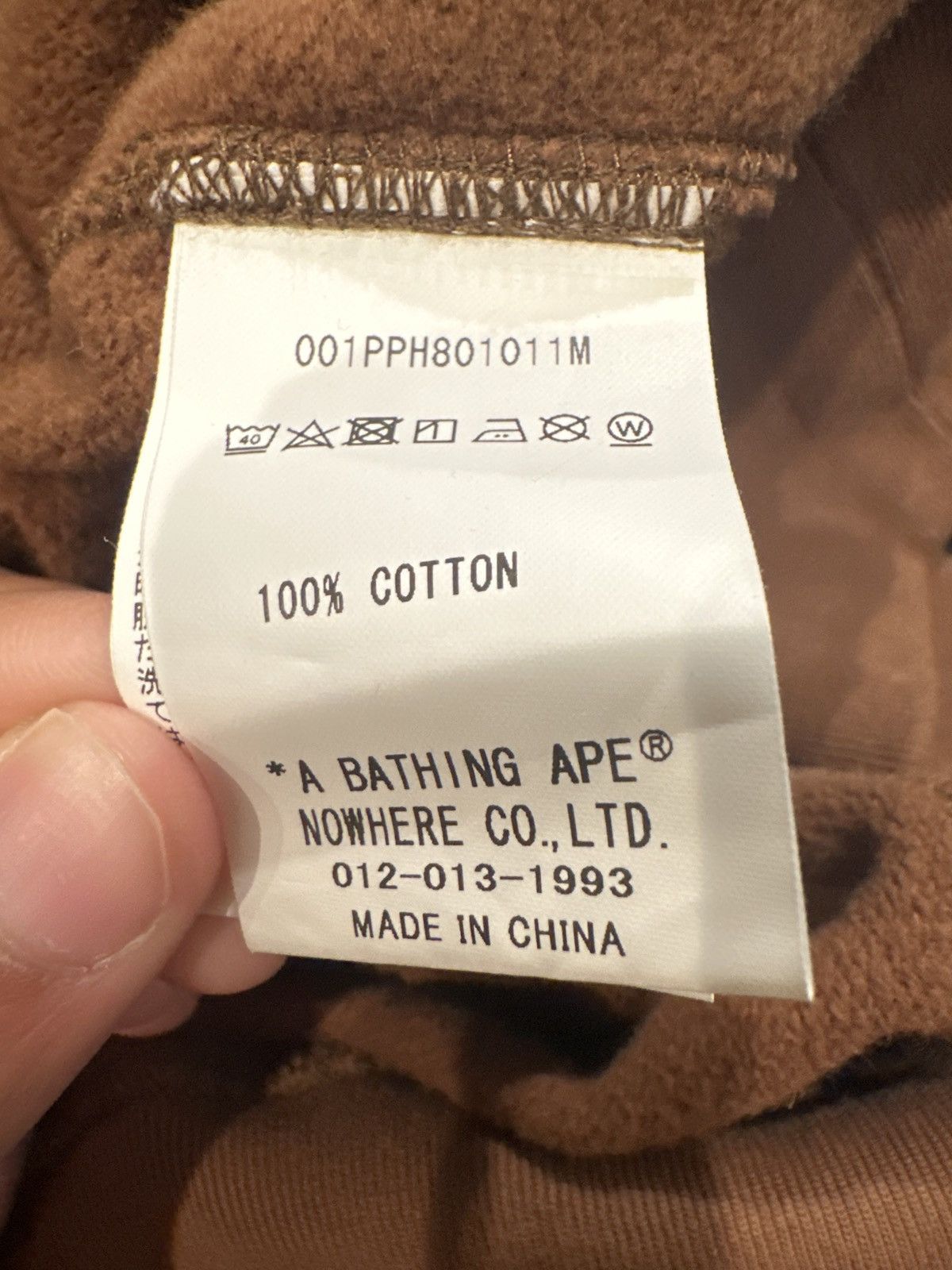 Bape Bape Brown splatter paint hoodie Size US M / EU 48-50 / 2 - 7 Thumbnail