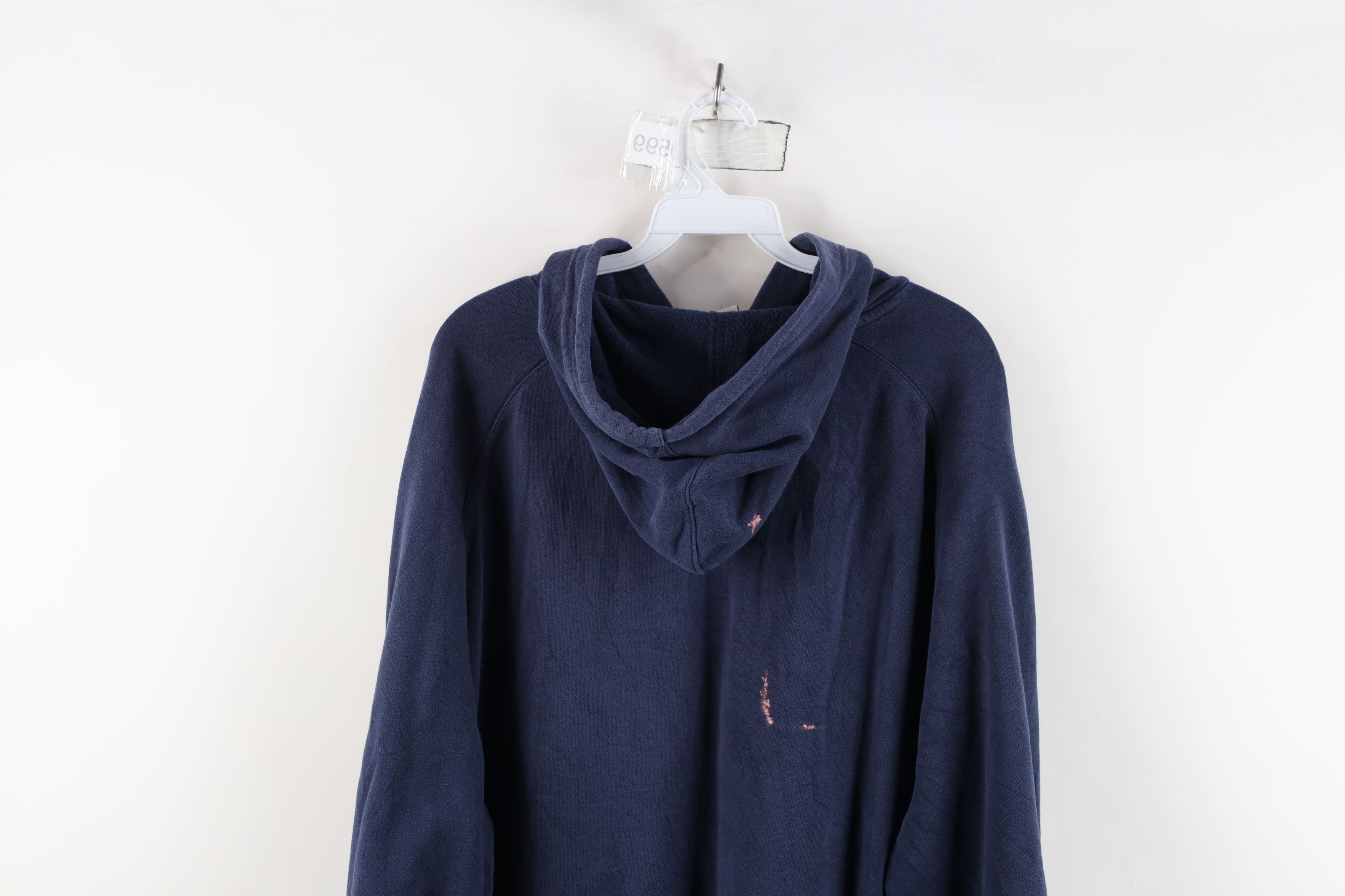 Nike × Vintage Vintage Nike Football Travis Scott Center Swoosh Hoodie Blue Size US L / EU 52-54 / 3 - 14 Thumbnail