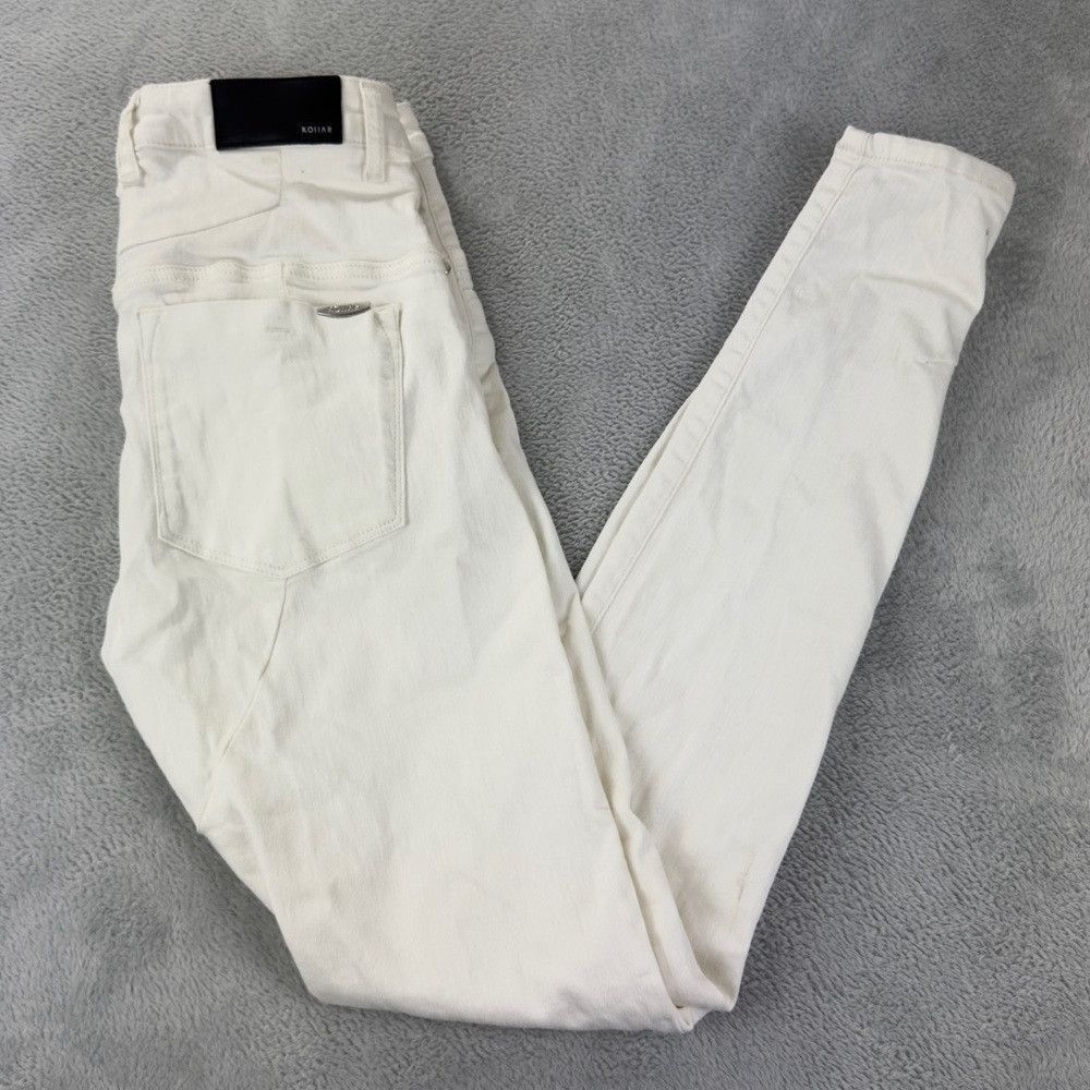 Kollar White Denim Bottom Whitr Jeans Men's Size 32 US