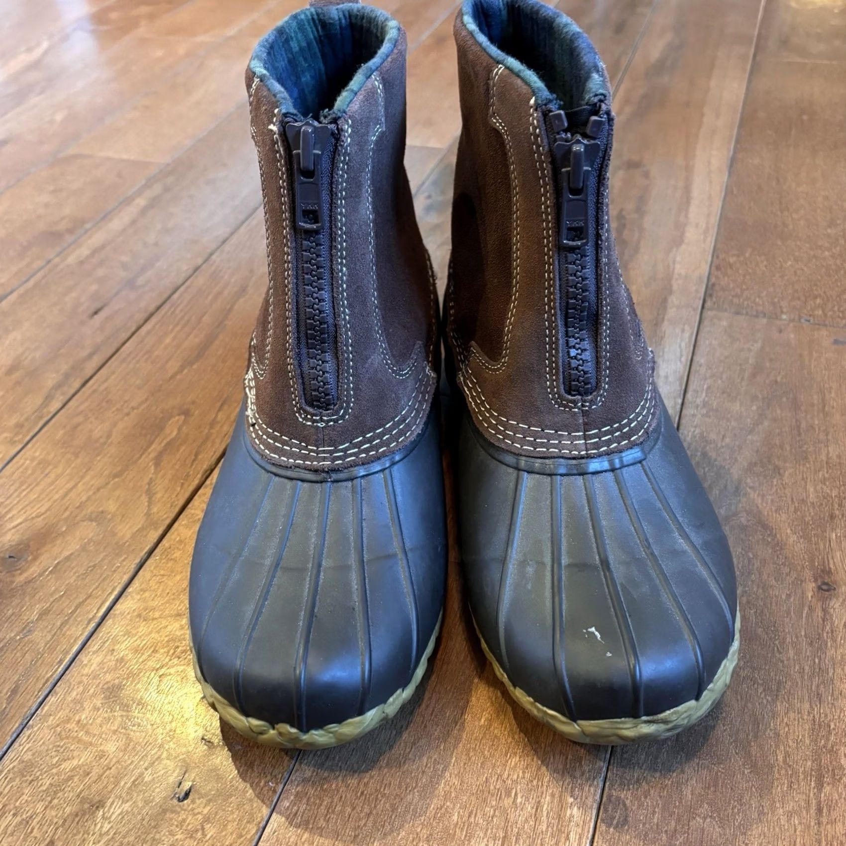CO RedHead Brand Co Mens 3M Thinsulate ACS II Duck Boots Brown Leather 8M Front Zip Size US 8 / EU 41 - 5 Thumbnail