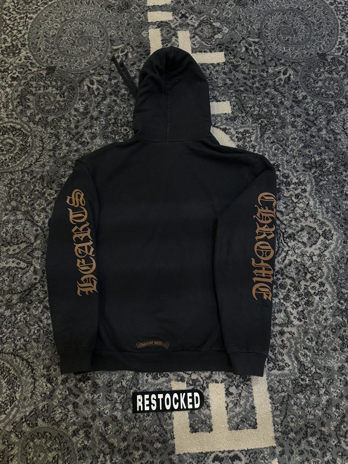 Chrome Hearts Chrome Hearts Vertical Logo FU Hood Hoodie Black/Brown Size US M / EU 48-50 / 2 - 3 Thumbnail