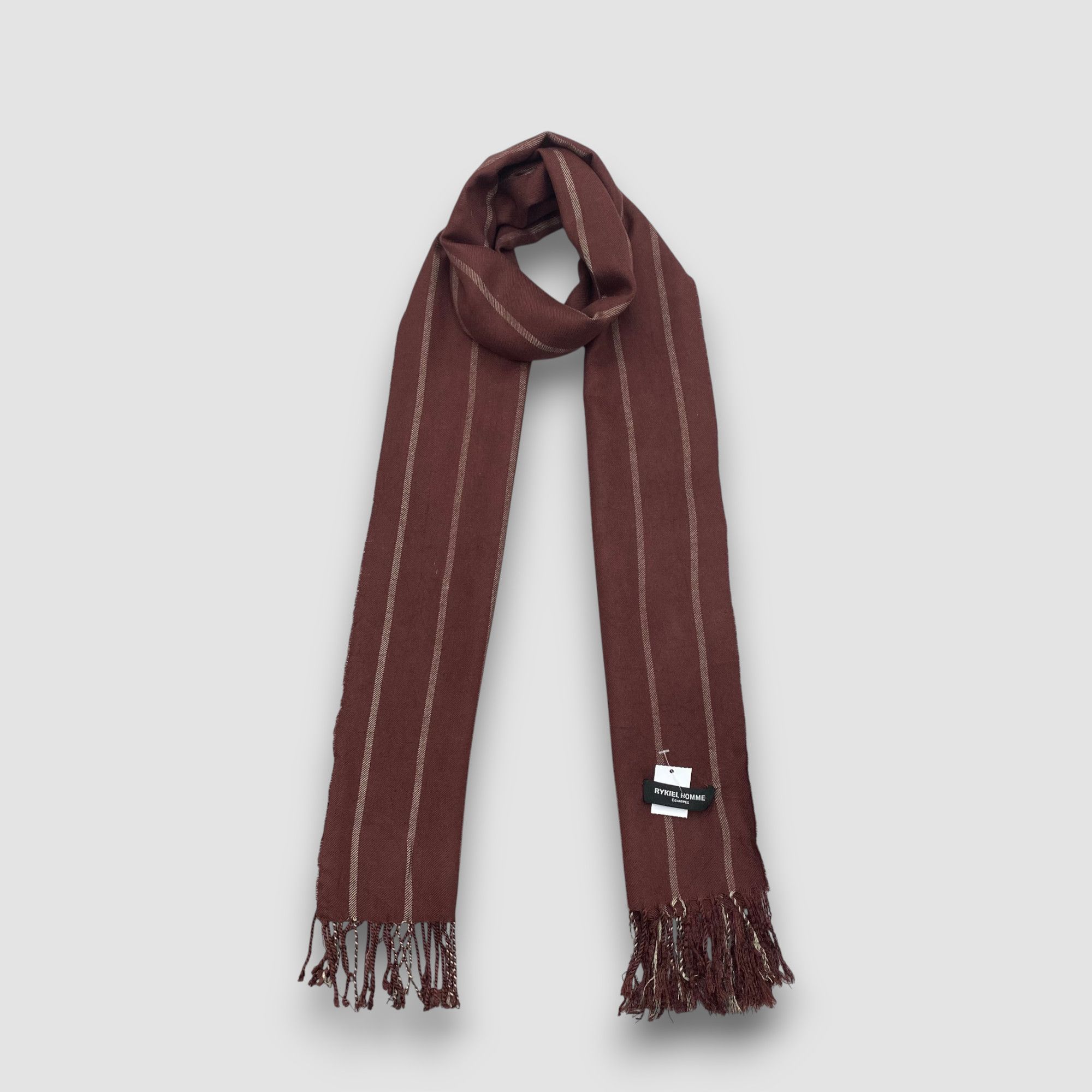 Japanese Brand Vintage Rykiel Homme Scarf Muffler Wool Winter Scarves Size ONE SIZE - 1 Thumbnail