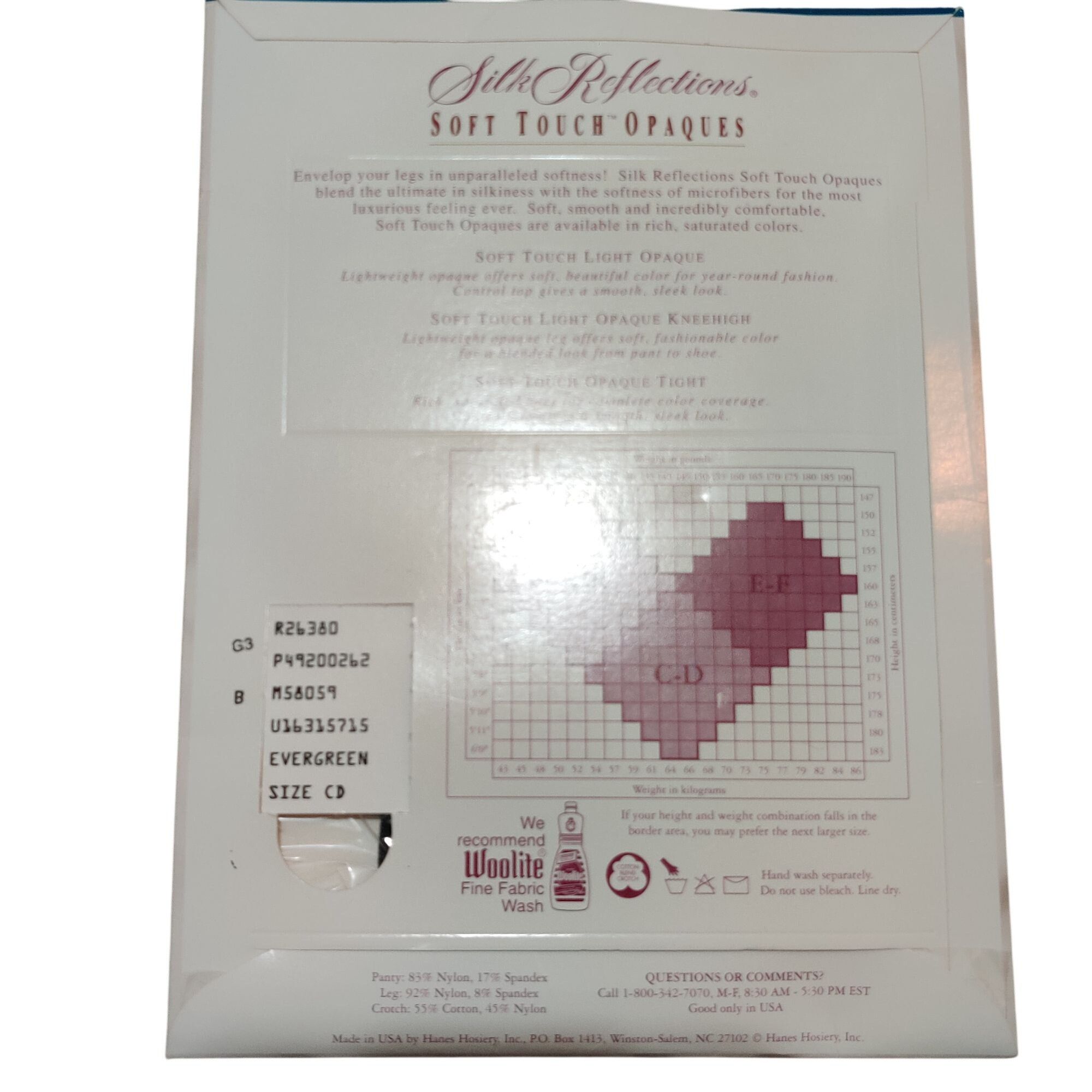 Hanes Vintage Hanes Silk Reflections Opaque Control Top Evergreen Size ONE SIZE - 3 Thumbnail