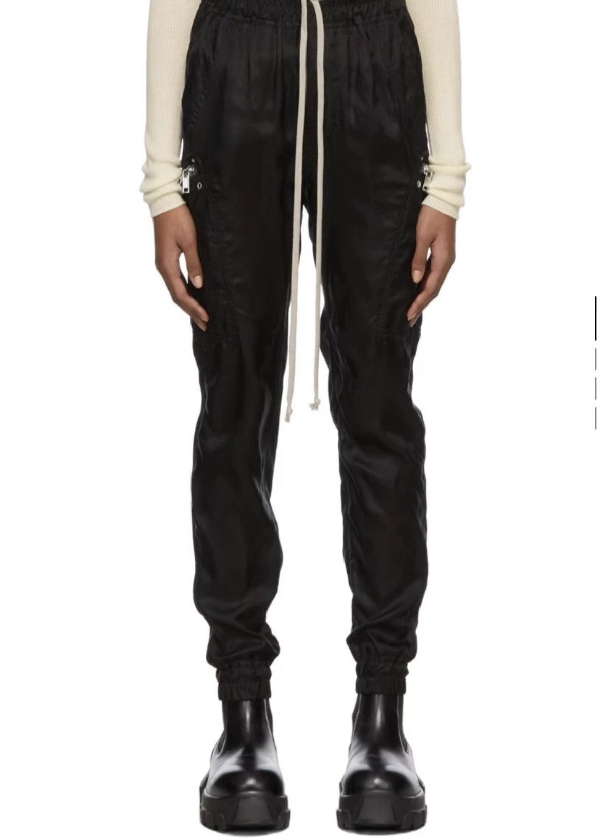 Rick Owens Rick Owens 22SS Fogachine Cupro Pocket Jogger Pants Size US 34 / EU 50 - 4 Thumbnail