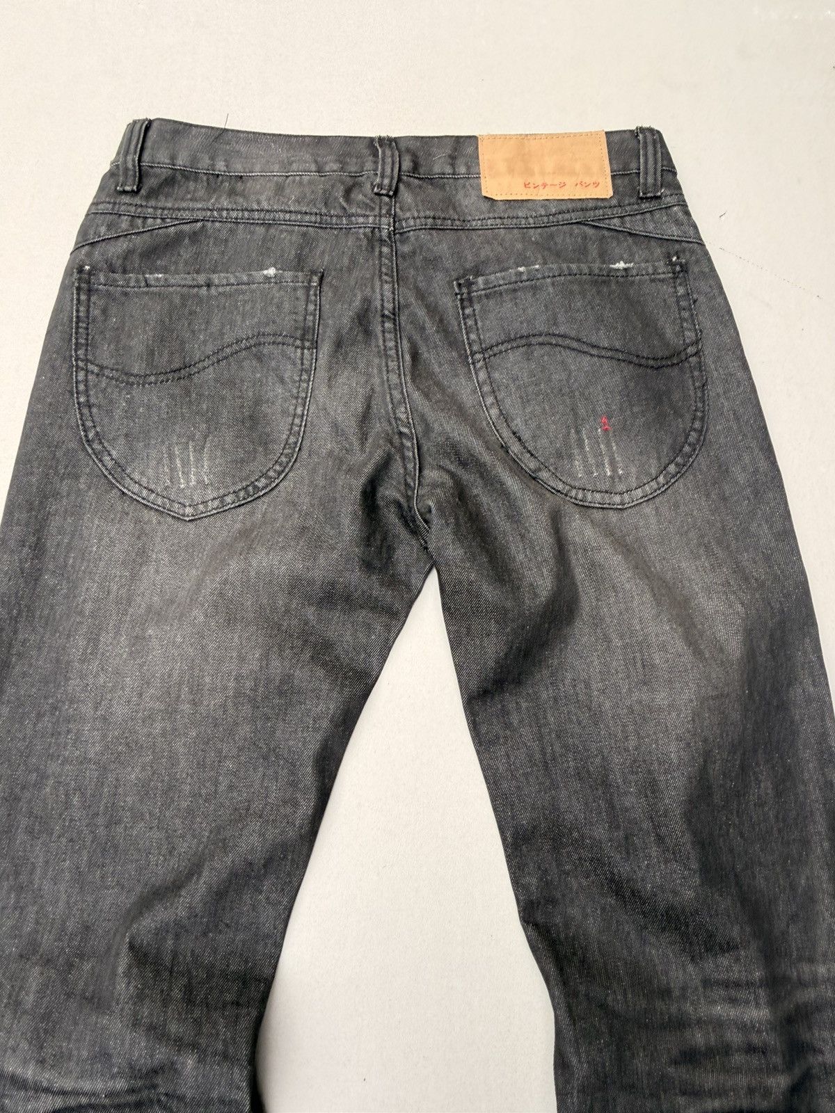 Japanese Brand Lace up flare jeans Size US 32 / EU 48 - 7 Thumbnail