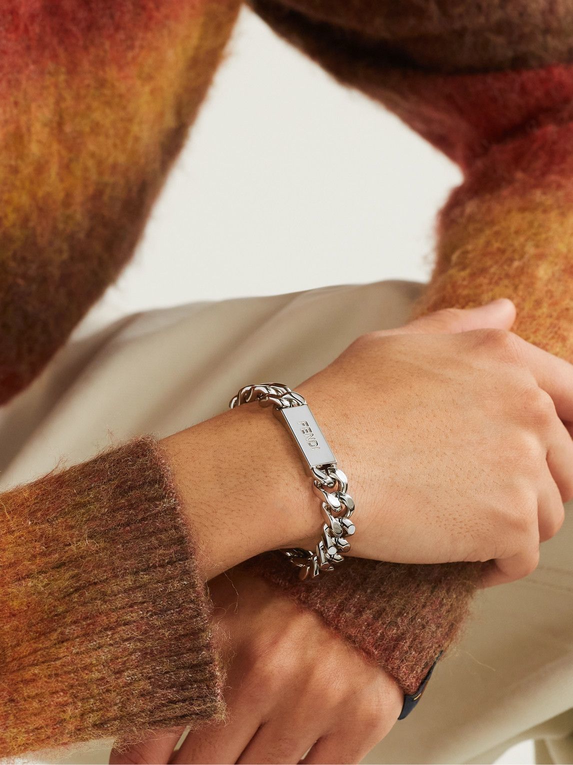 Fendi o1B3y1r0326 Size : OS / Shadow Bracelet in Silver Size ONE SIZE - 4 Thumbnail
