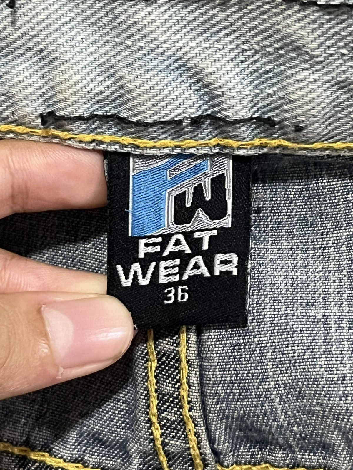 Vintage × Von Dutch Von Dutch Jeans Patchwork Bootleg 90s Baggy Size US 36 / EU 52 - 13 Thumbnail