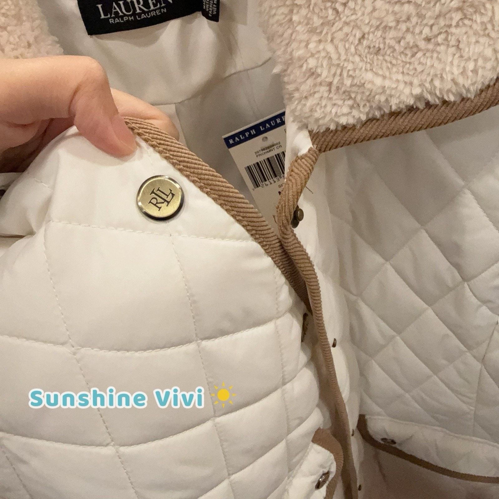 Lauren Ralph Lauren NWT Ralph Lauren Polo Women Quilted Jacket Chalk medium Size M / US 6-8 / IT 42-44 - 7 Thumbnail
