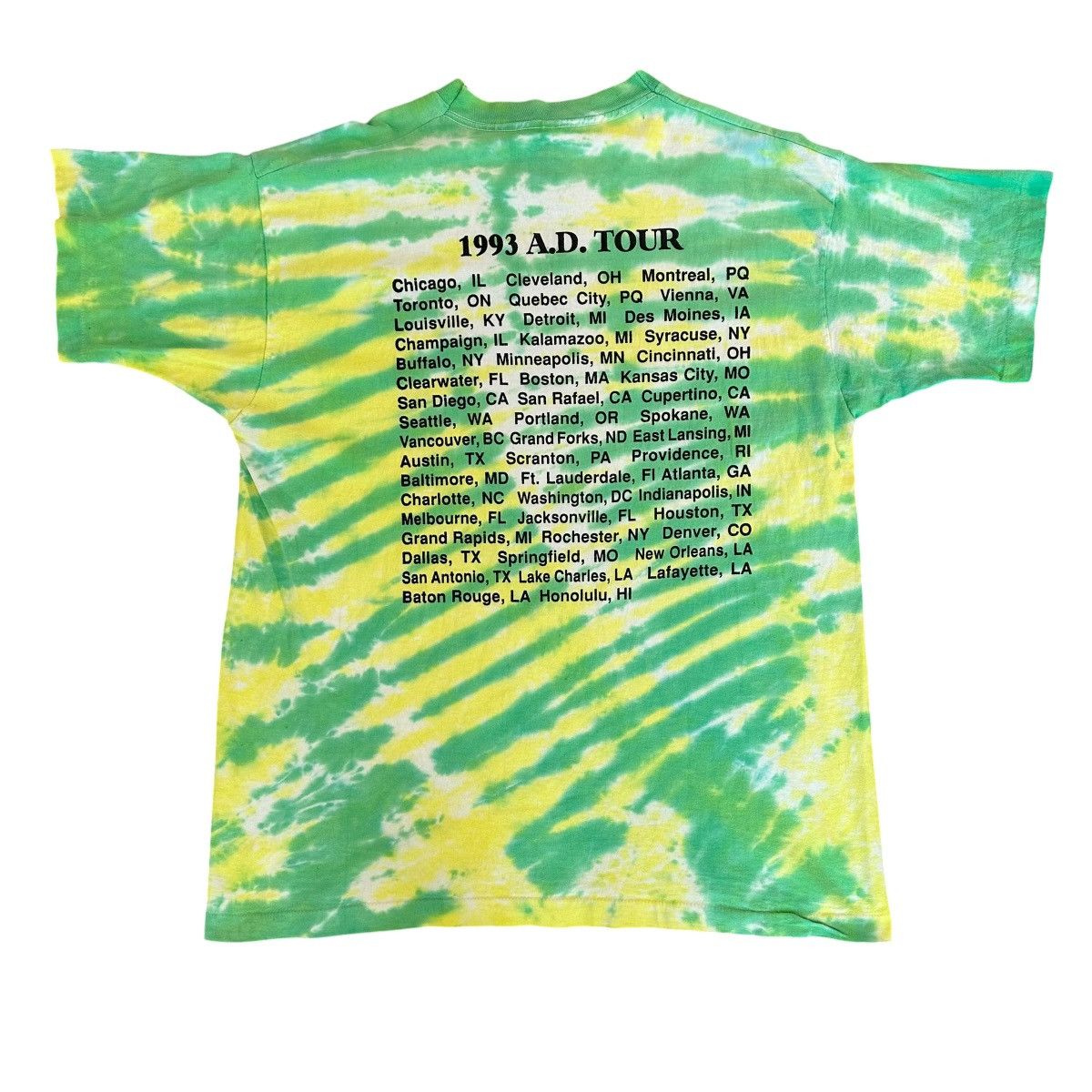 Vintage Vintage 1993 Jesus A.D Tour tie-dye tour shirt size XL Size US XL / EU 56 / 4 - 5 Thumbnail