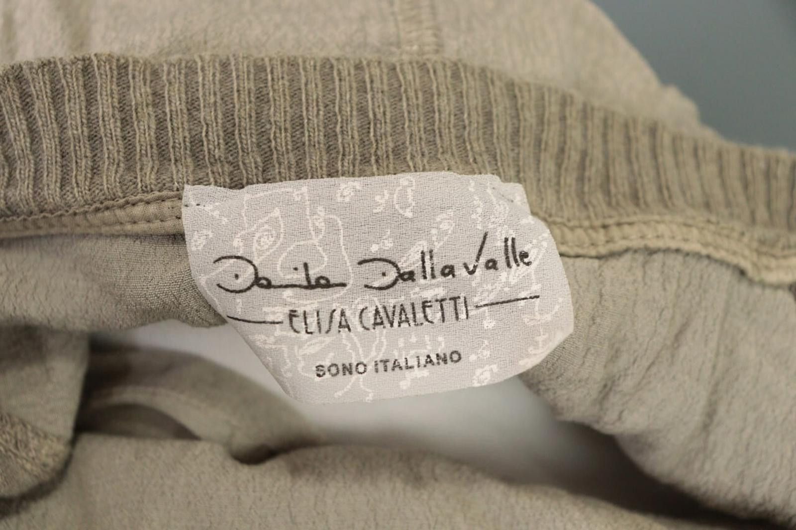 Designer Elisa Cavaletti Sono Italiano BrownShort Blouson Dress Size L / US 10 / IT 46 - 12 Thumbnail