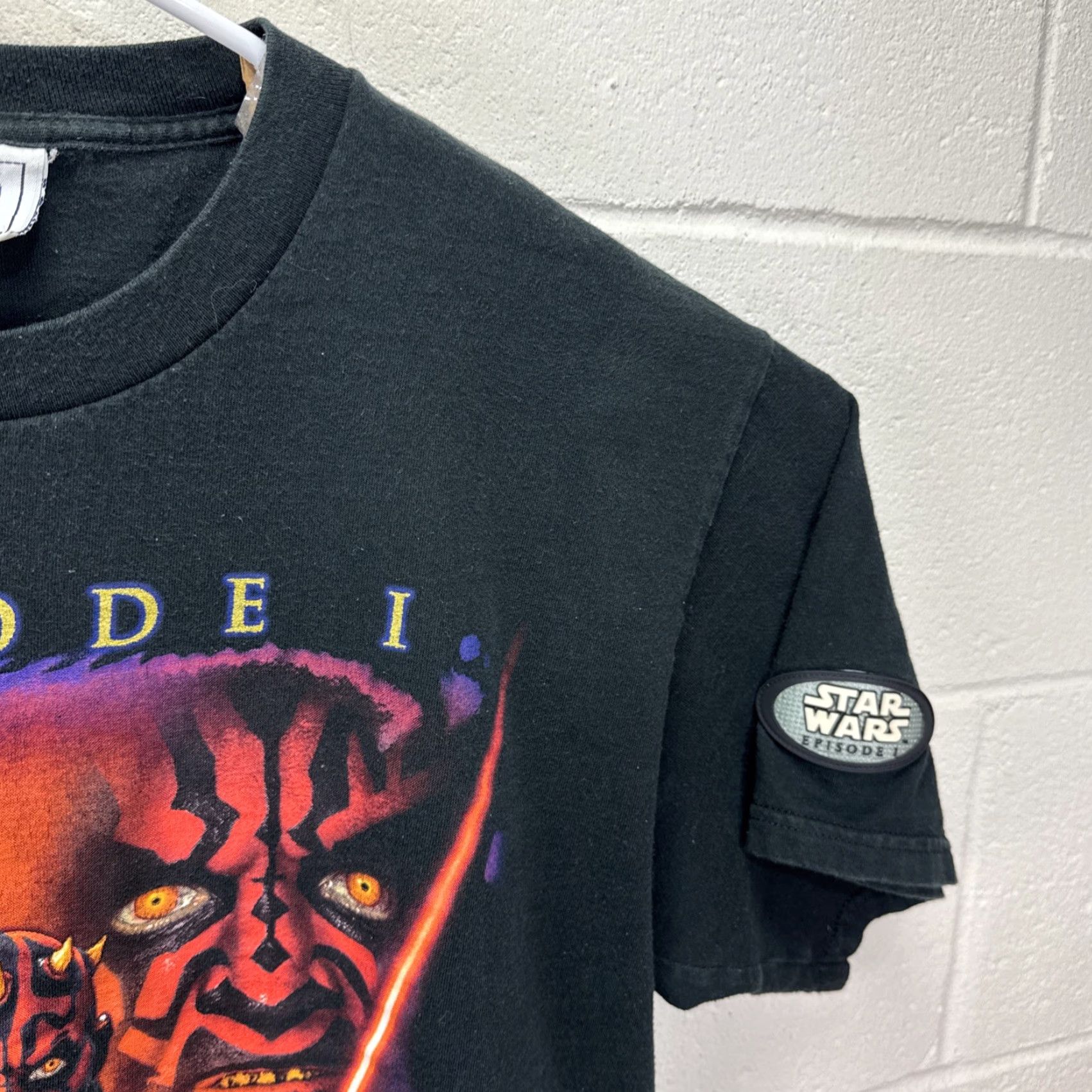 Star Wars VINTAGE Star Wars Darth Maul Graphic T-Shirt Men Large Black 1990s The Dark Side Movie Merch Size US L / EU 52-54 / 3 - 6 Thumbnail