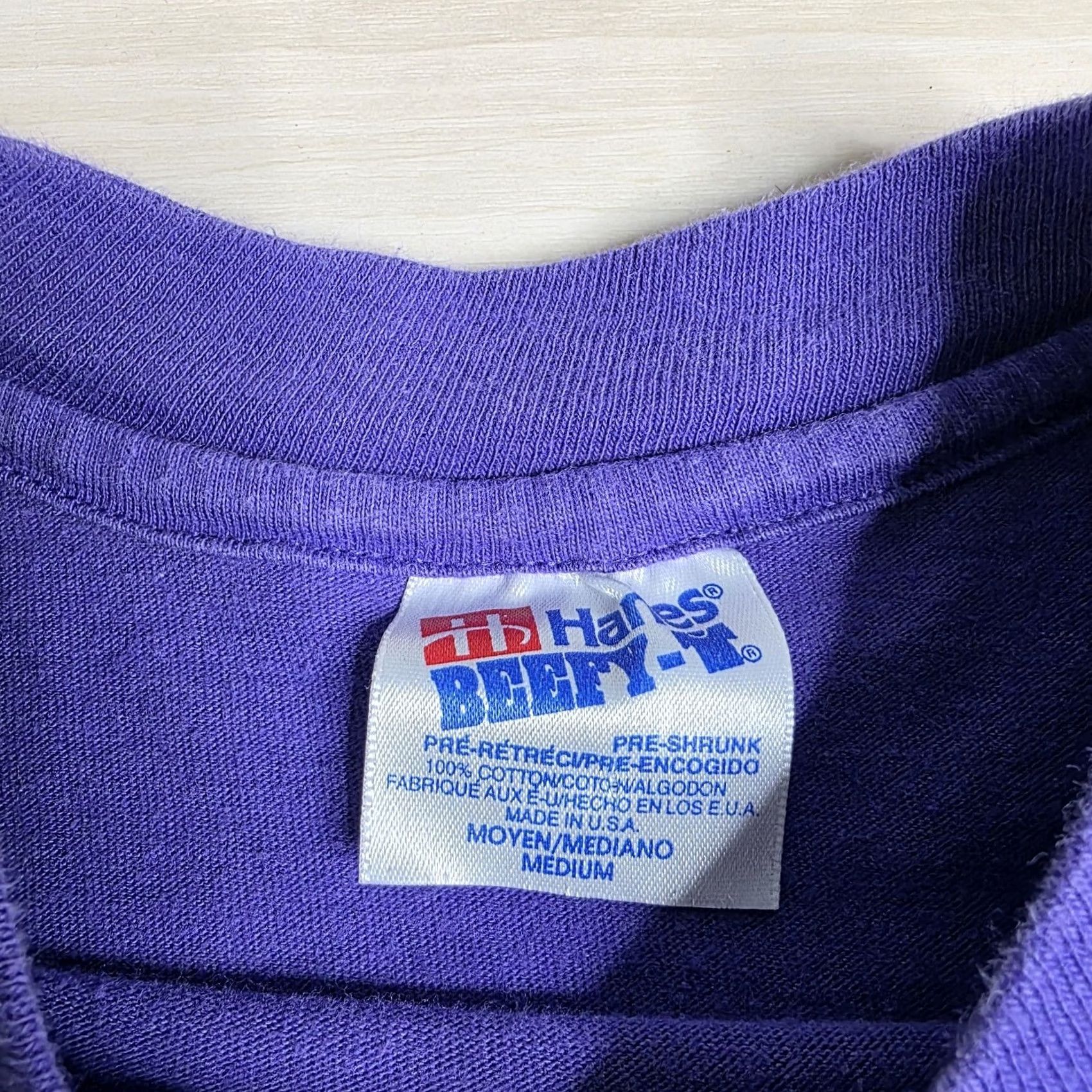 Hanes Harley Davidson In Full Color Single Stitch Shirt Purple Medium Mens T-Shirt Colorful Stitch Hanes Size US M / EU 48-50 / 2 - 5 Thumbnail