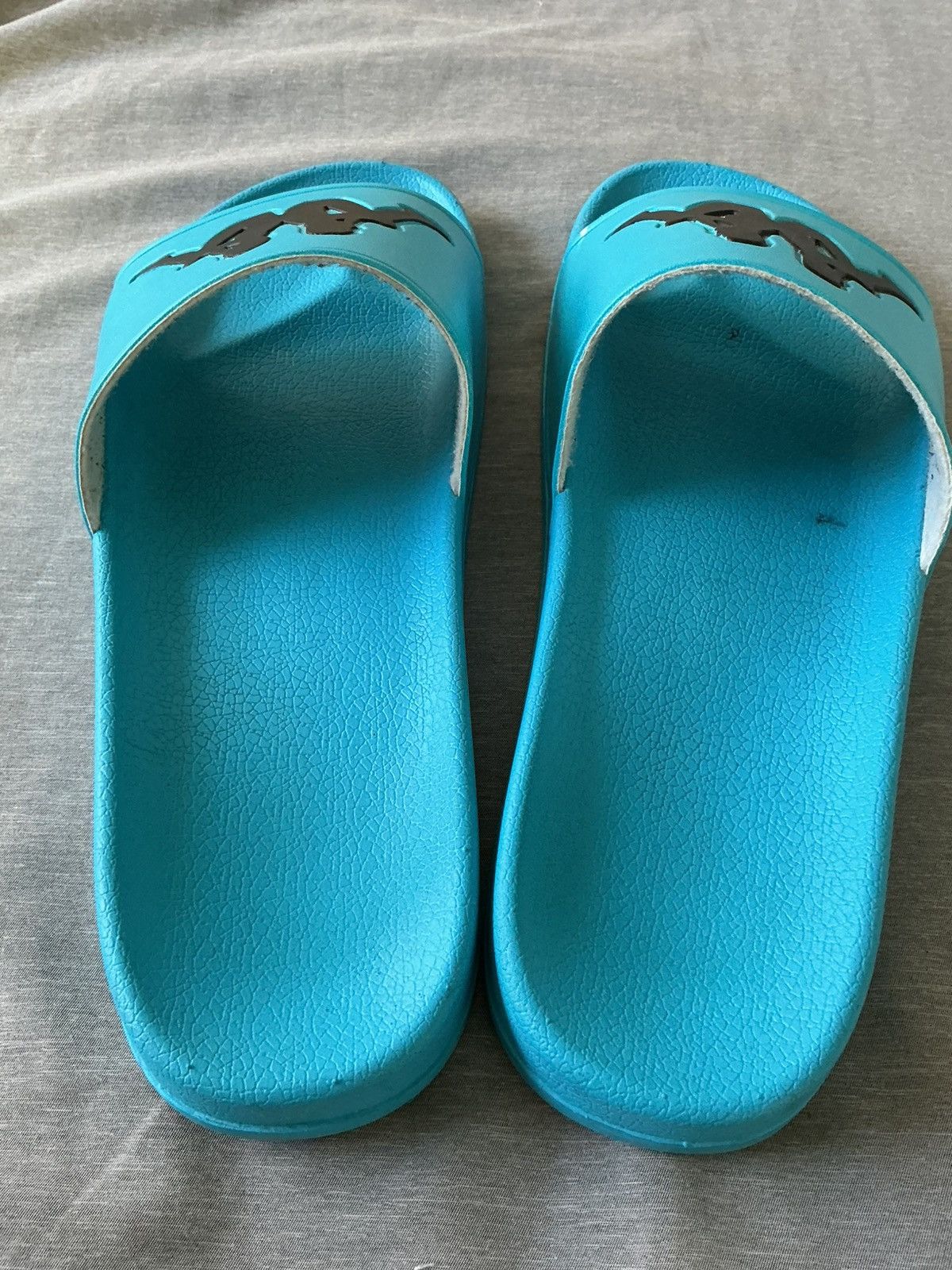 Kappa Kappa All Blue with Logo Slides Size Adult Mens 45 (11-11.5) Size US 11 / EU 44 - 3 Thumbnail
