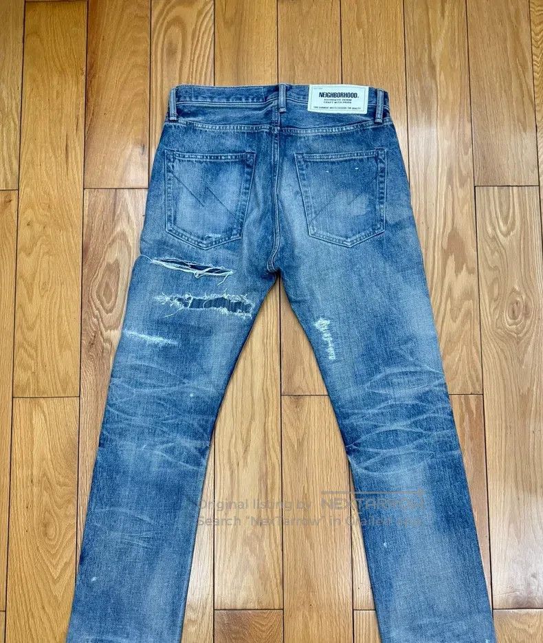 Neighborhood Neighborhood size M Cut Patch Bull King Denim Jeans Size US 27 - 2 Thumbnail