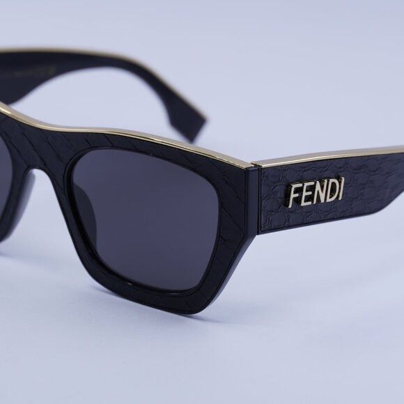 Fendi 🕶️ New Fendi FE40126I 01A Sunglasses - Shiny Black Frame Size ONE SIZE - 3 Thumbnail