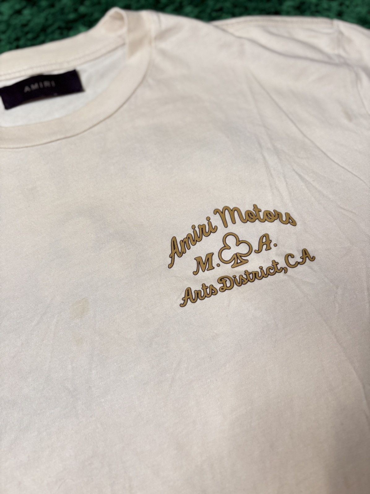 Amiri Amiri Motors Tee Cream Size XXL Size US XXL / EU 58 / 5 - 2 Thumbnail