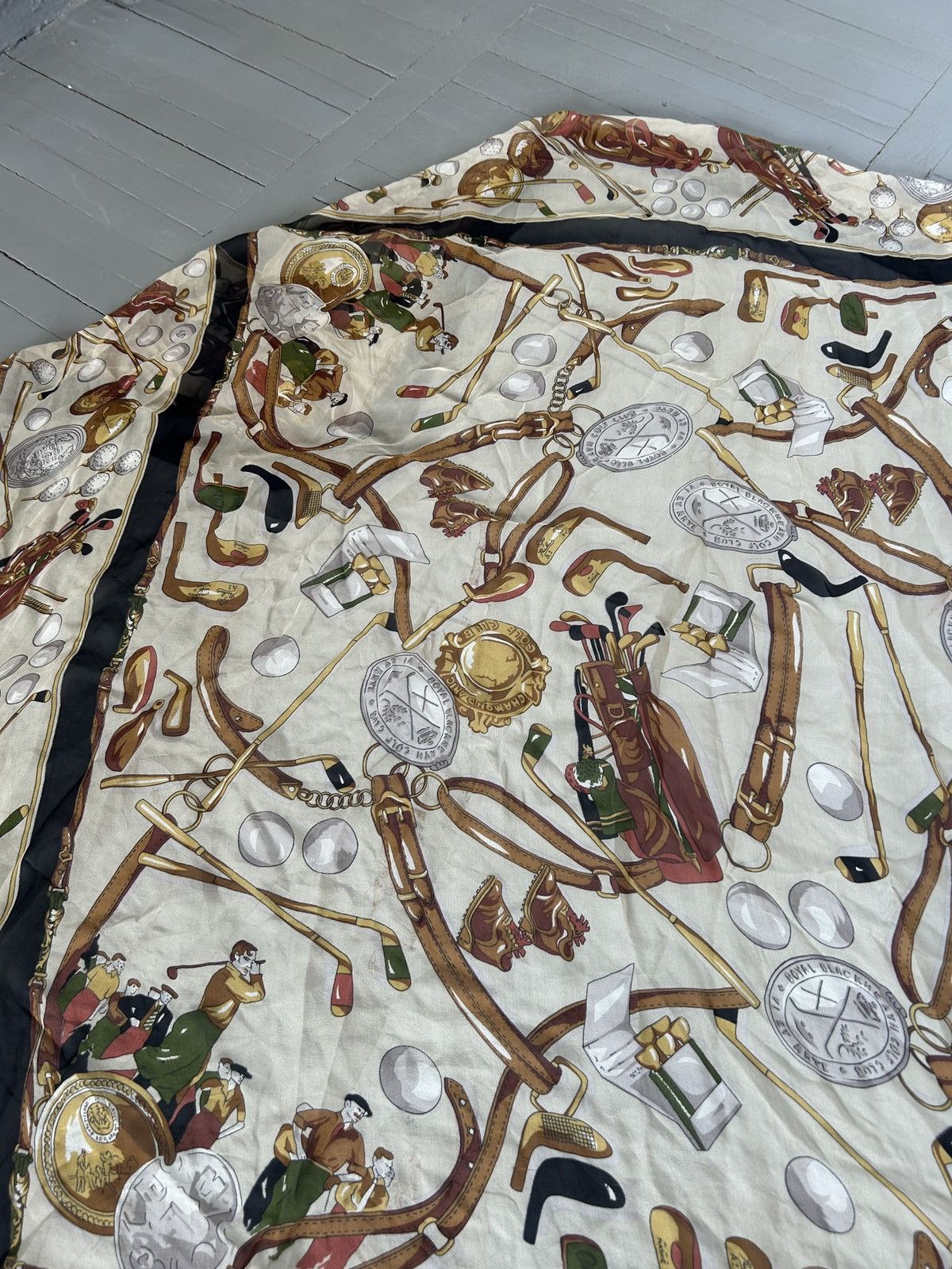 Vintage Vintage silk scarf Size ONE SIZE - 4 Thumbnail