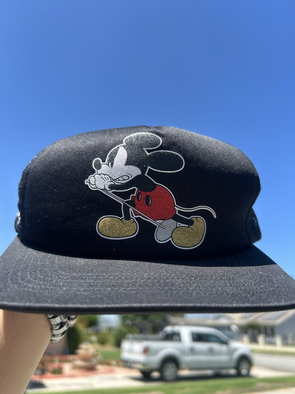 Number nine Mickey Mouse Mesh 5-Panel 黒 Number (N)ine × Supreme Supreme Number Nine Mickey Mouse Mesh 5