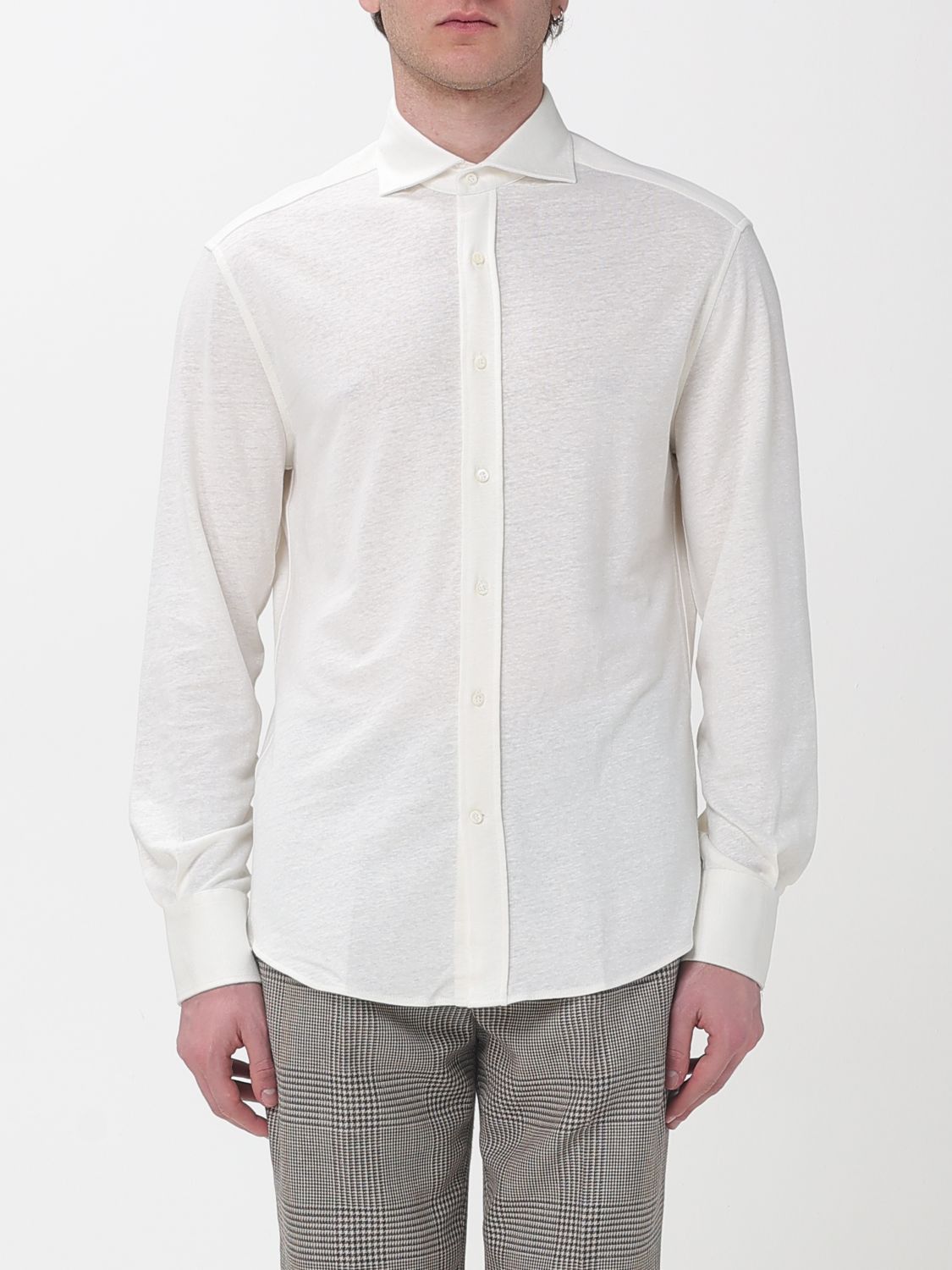 Brunello Cucinelli Brunello Cucinelli Shirt Men White Size US M / EU 48-50 / 2 - 1 Thumbnail