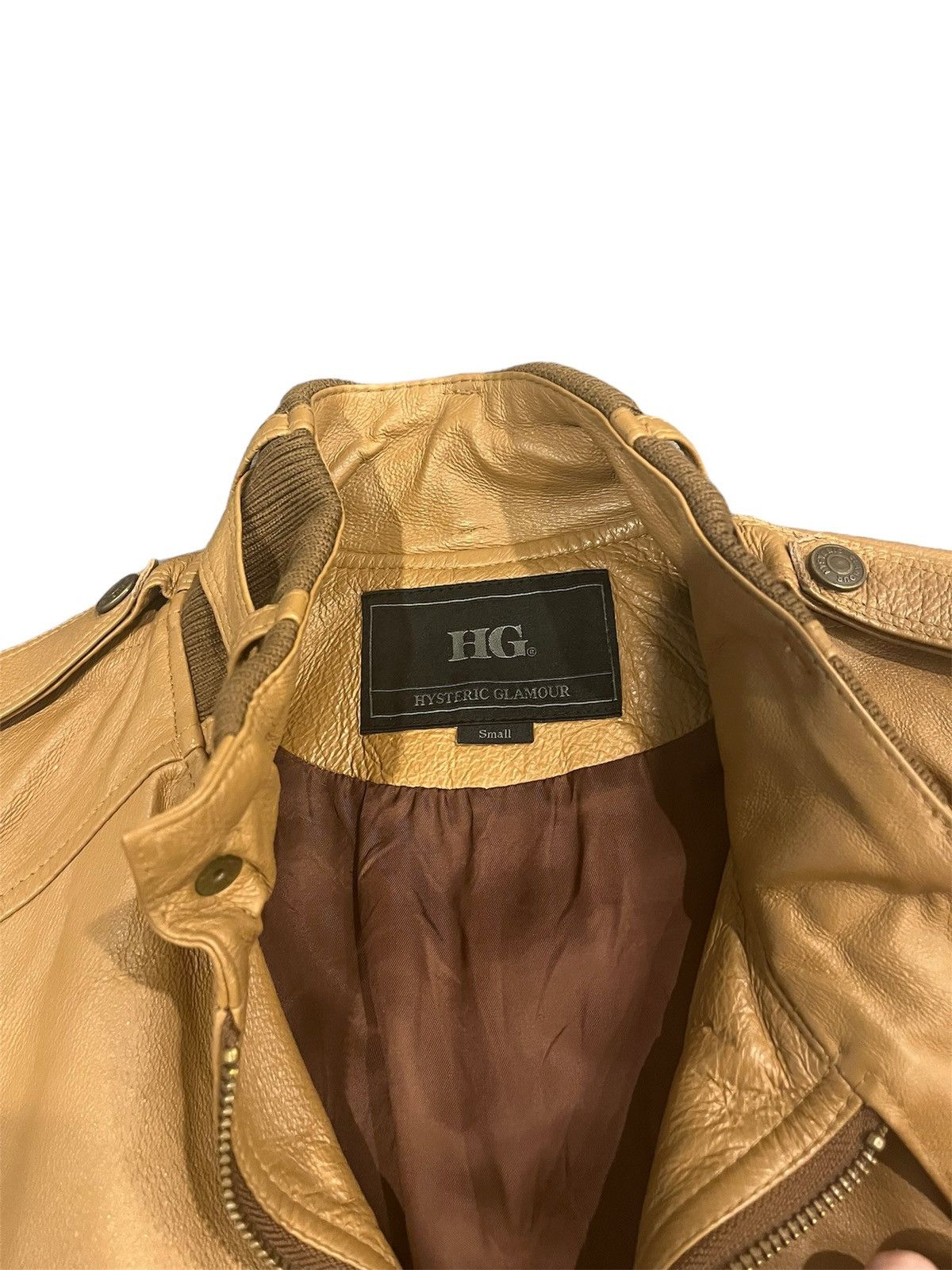 Hysteric Glamour brown leather hysteric glamour jacket Size S / US 4 / IT 40 - 2 Thumbnail