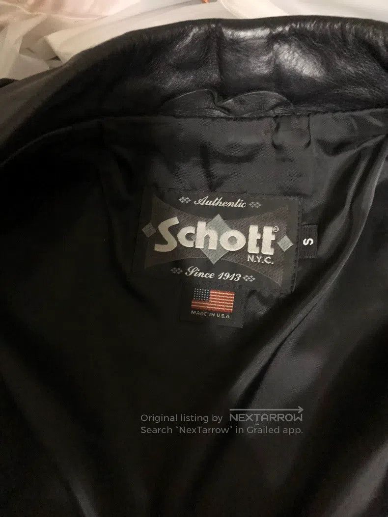Schott Schott Motorcycle leather jacket Size US S / EU 44-46 / 1 - 8 Thumbnail