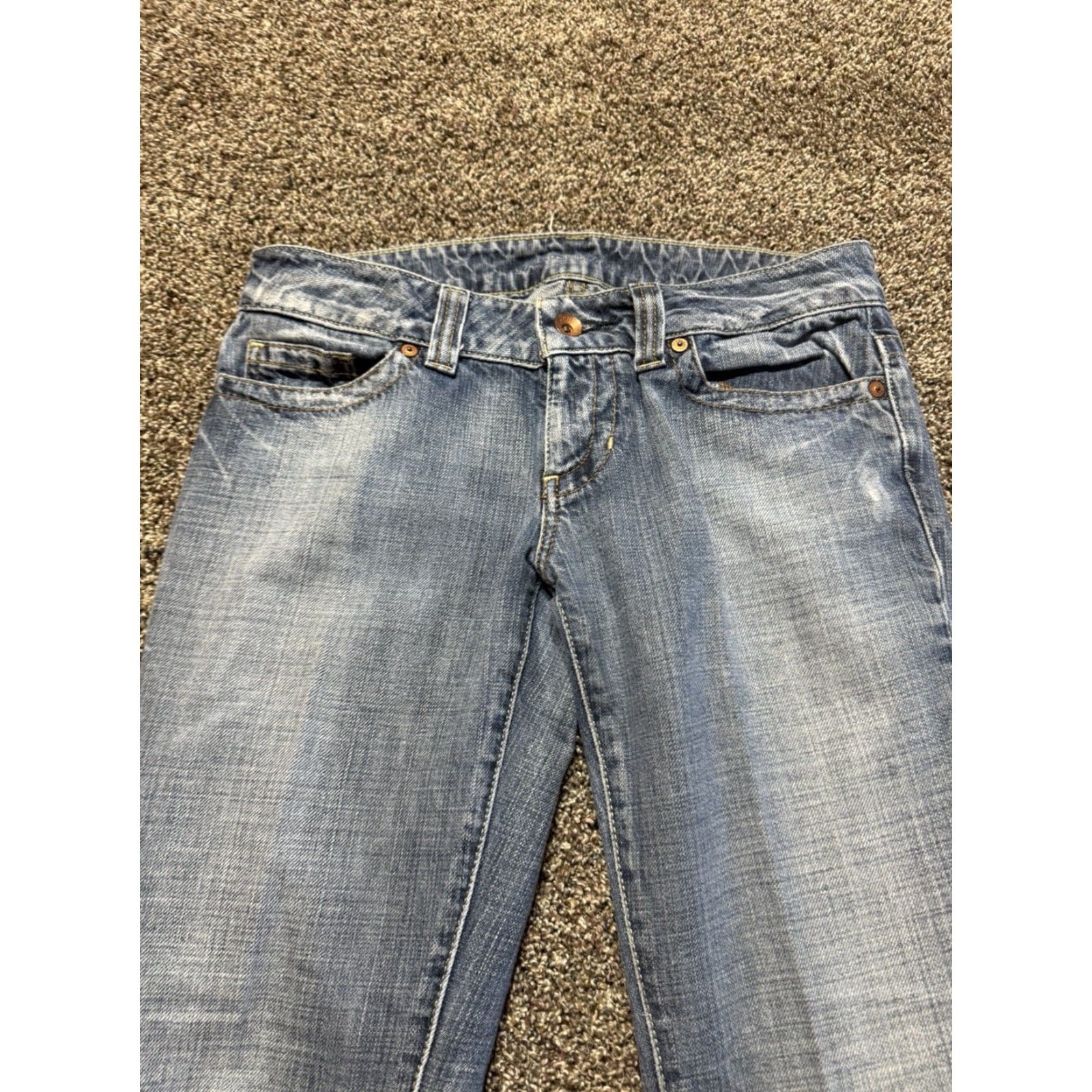 Guess GUESS Premium Daredevil Flare Women's Jeans Size 29 Blue Denim 29X35.5 FLAW Vintage: No, But— Size 29" - 3 Thumbnail
