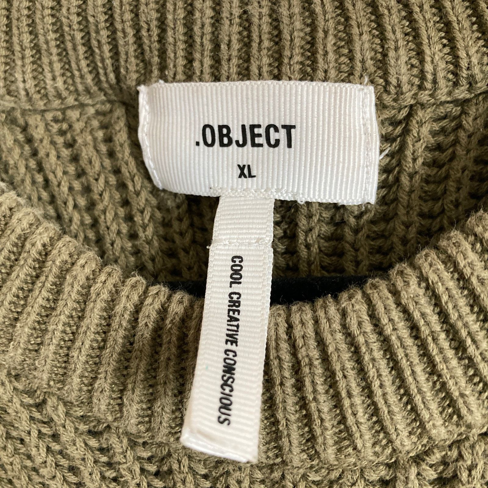 Other Object Cool Creative Conscious Green Knit Pullover Sweater Size XL / US 12-14 / IT 48-50 - 6 Thumbnail