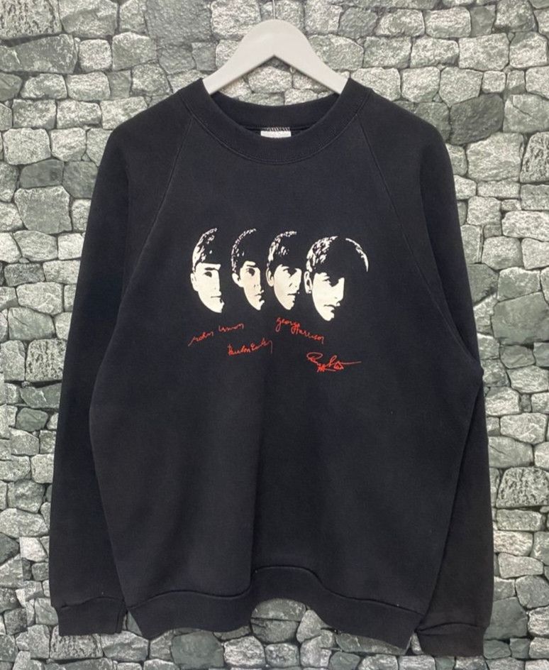 Band Tees Vintage 90s The Beatles Line Up Band Sweatshirt Size US L / EU 52-54 / 3 - 1 Thumbnail