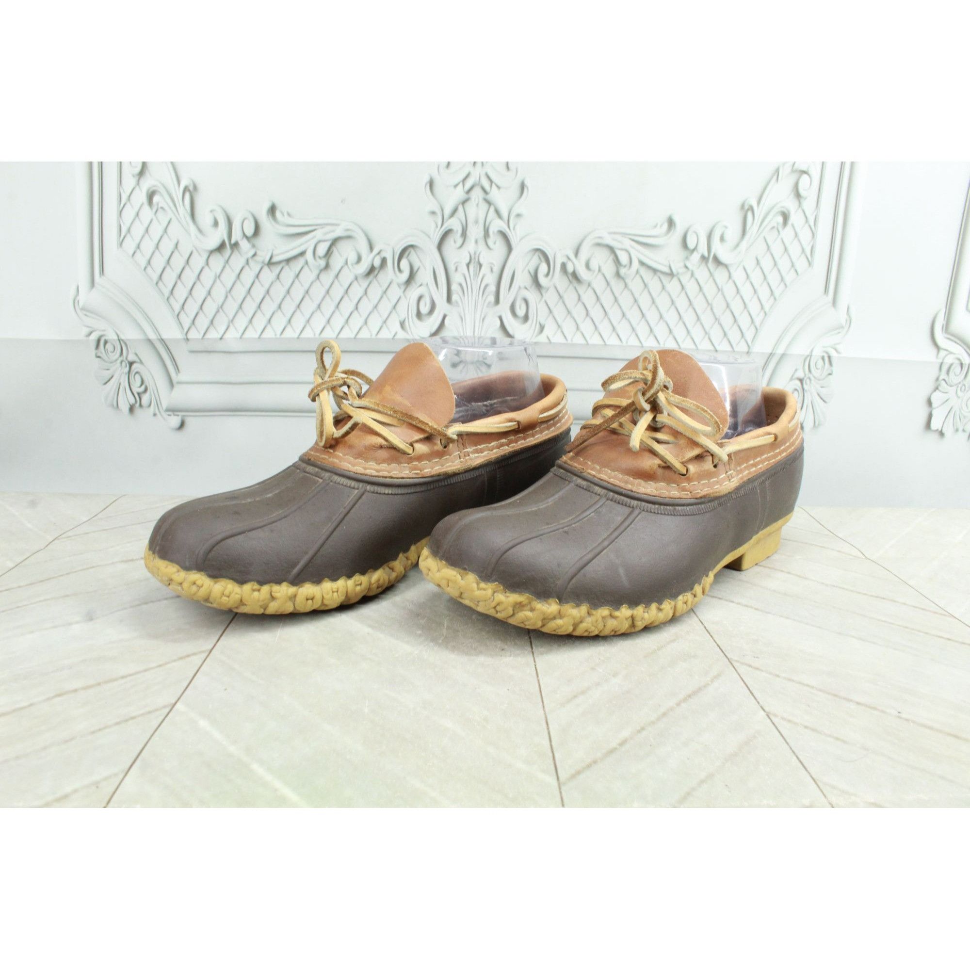 L.L. Bean × Leather LL Bean Women’s Boots Moc Leather Waterproof Gumshoe Size US 7 / IT 37 - 3 Thumbnail