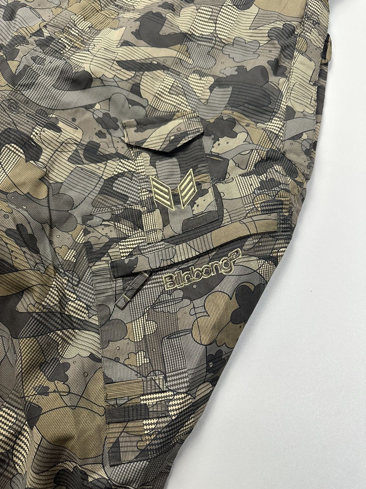 Billabong Billabong Snow Pants Green Patterned Wide Leg Size 32" / US 10 / IT 46 - 5 Thumbnail