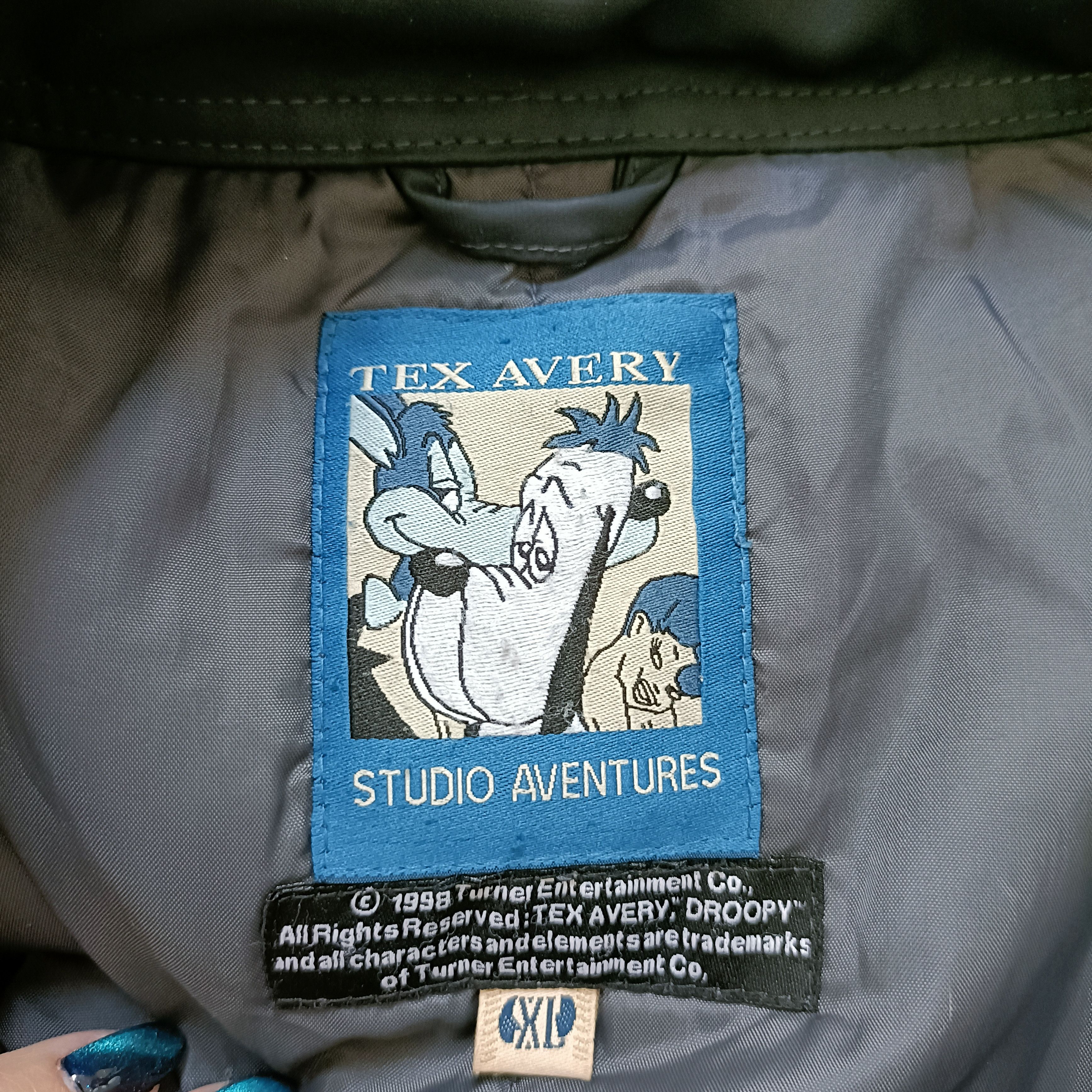 Vintage Tex Avery The Wolf & The Girl Studio Adventures Men's Jacket Size US XL / EU 56 / 4 - 5 Thumbnail