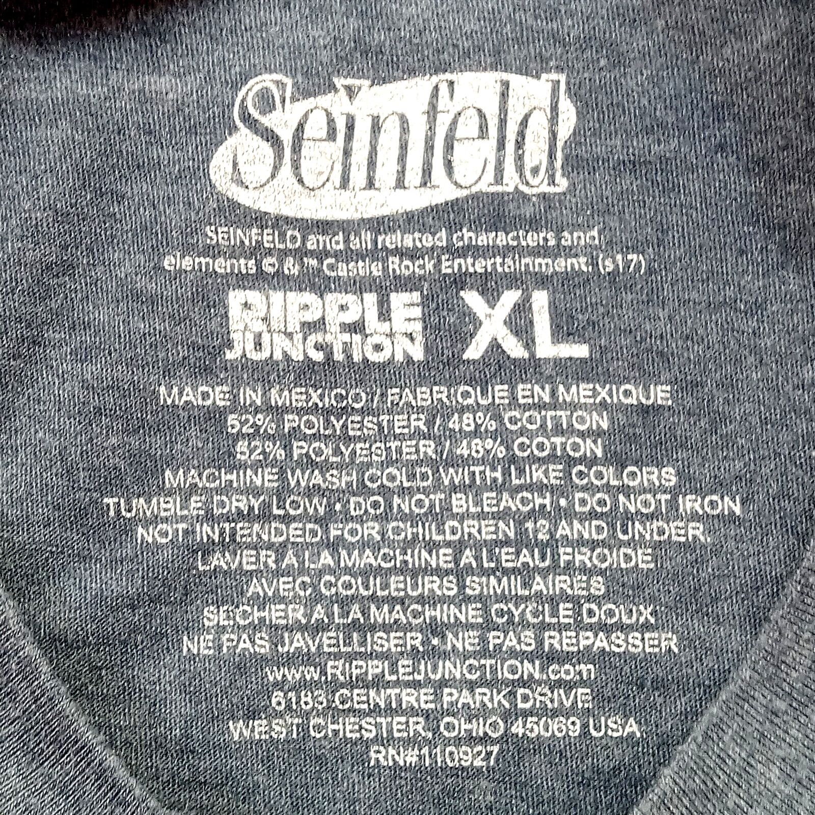 & Other Stories Seinfeld No Soup For You T-Shirt Men XL Blue Ripple Junction Size US XL / EU 56 / 4 - 4 Thumbnail
