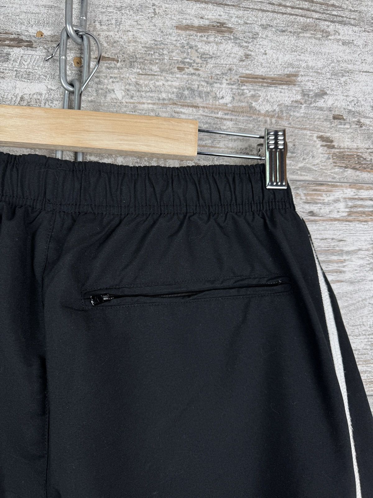 Nike × Vintage Mens Vintage Nike swoosh black sweatpants nylon pants y2k Size US 32 / EU 48 - 9 Thumbnail