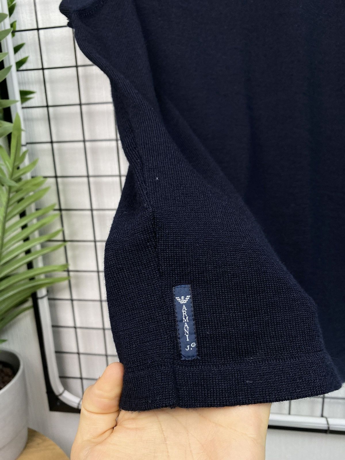 Giorgio Armani Armani Jeans Vest Knit Wool Men’s M Unisex Navy Blue Logo AJ Size US M / EU 48-50 / 2 - 10 Thumbnail