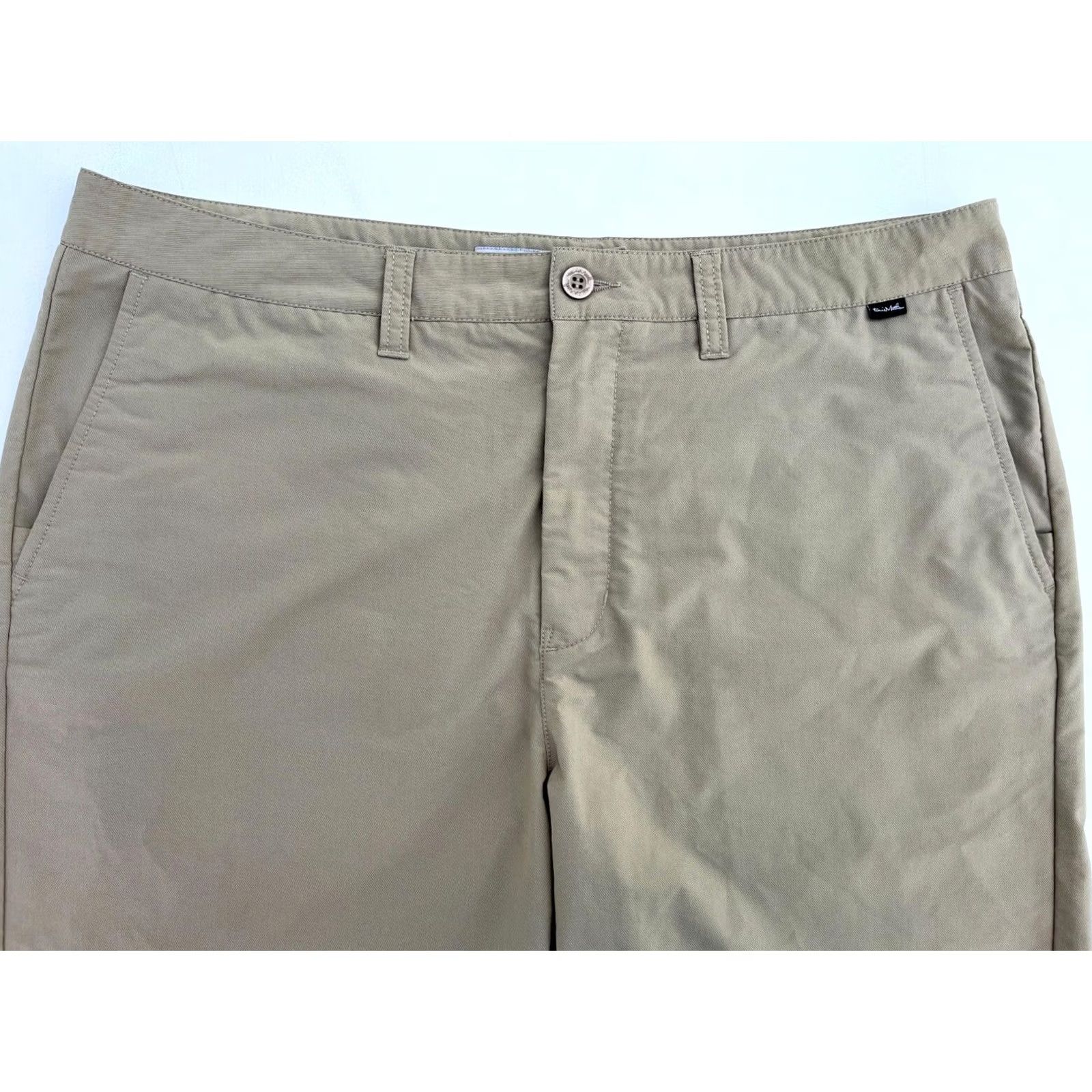 TravisMathew Travis Mathew Men's Chino Shorts 38 Khaki Flat Front Regular Inseam 10" Casual Sports Mens Size US 38 / EU 54 - 3 Thumbnail