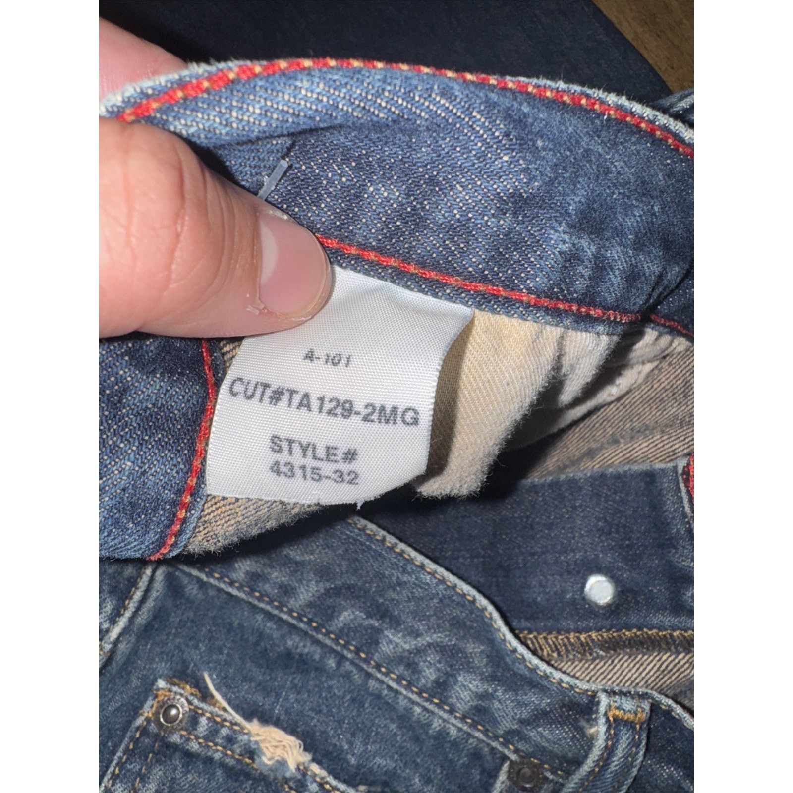 Mossimo VNTG Mossimo Button Fly Denim Jeans Blue 34x30 Straight Size US 34 / EU 50 - 8 Thumbnail