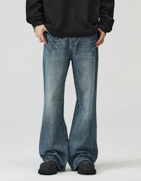 VIBE Retro high street American style loose flared baggy jeans Size US 32 / EU 48 - 6 Thumbnail