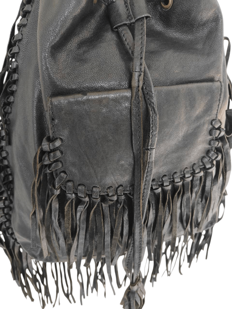 Japanese Brand Leather Bucket Sling Bag Size ONE SIZE - 4 Thumbnail