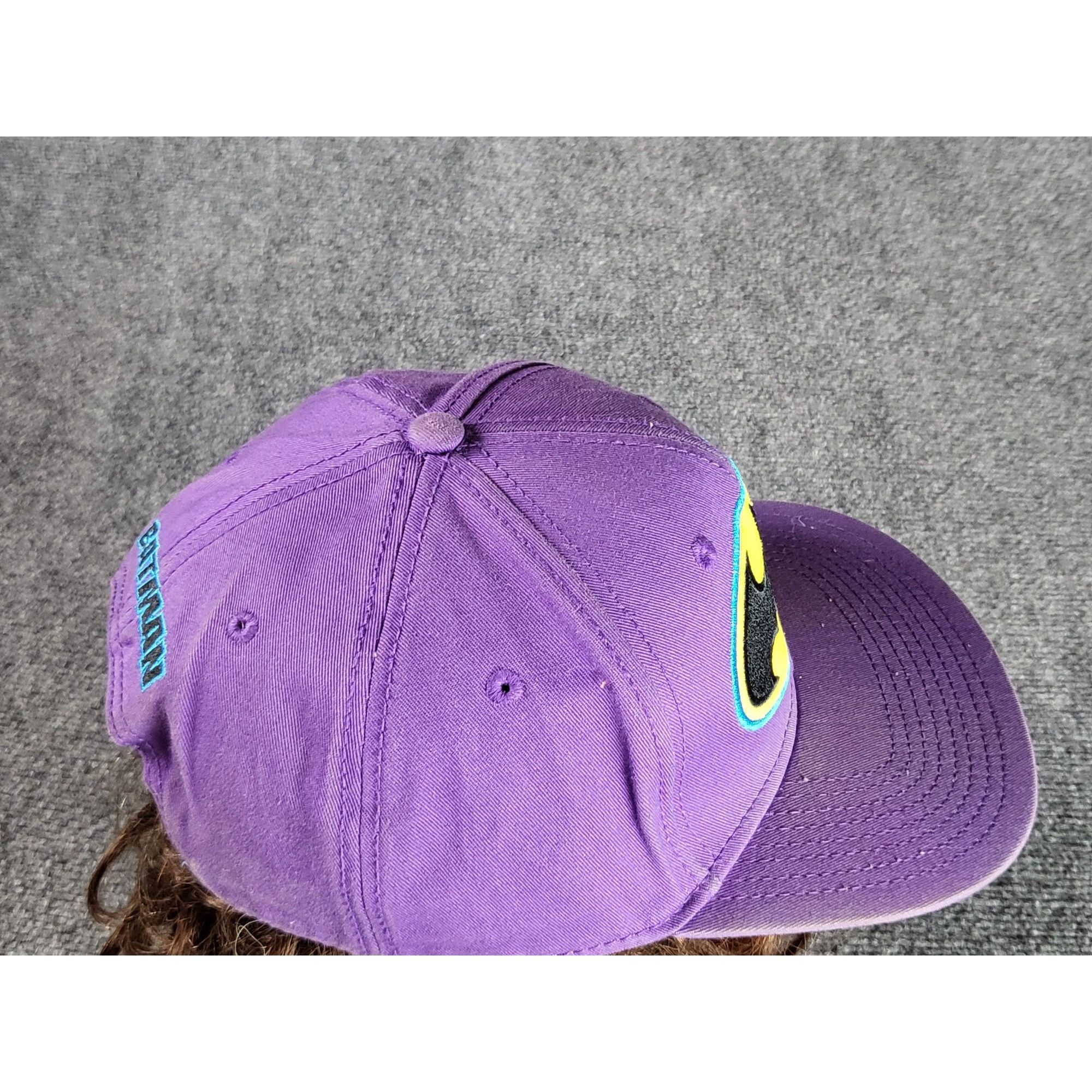 DC Comics Batman DC Comics Snapback Purple Embroidered Logo Casual Str Size ONE SIZE - 5 Thumbnail