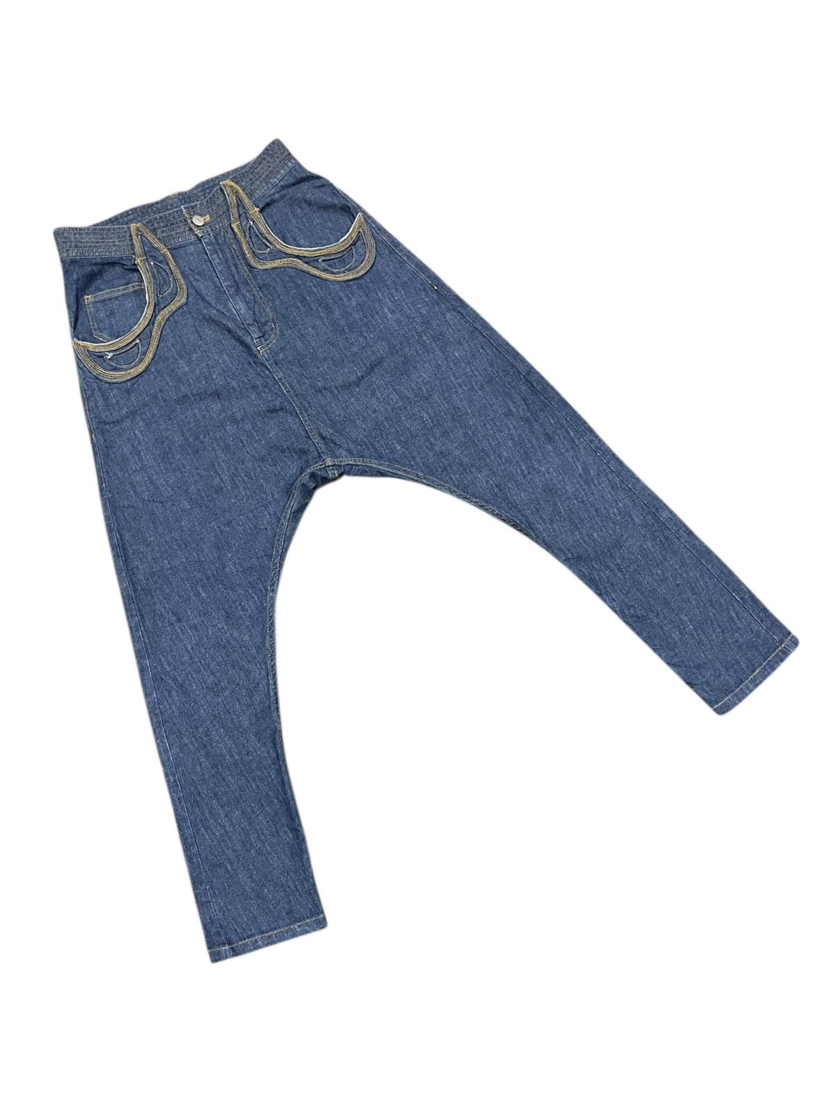 Tsumori Chisato Tsumori Chisato Drop Crotch Jeans Size US 29 - 4 Thumbnail