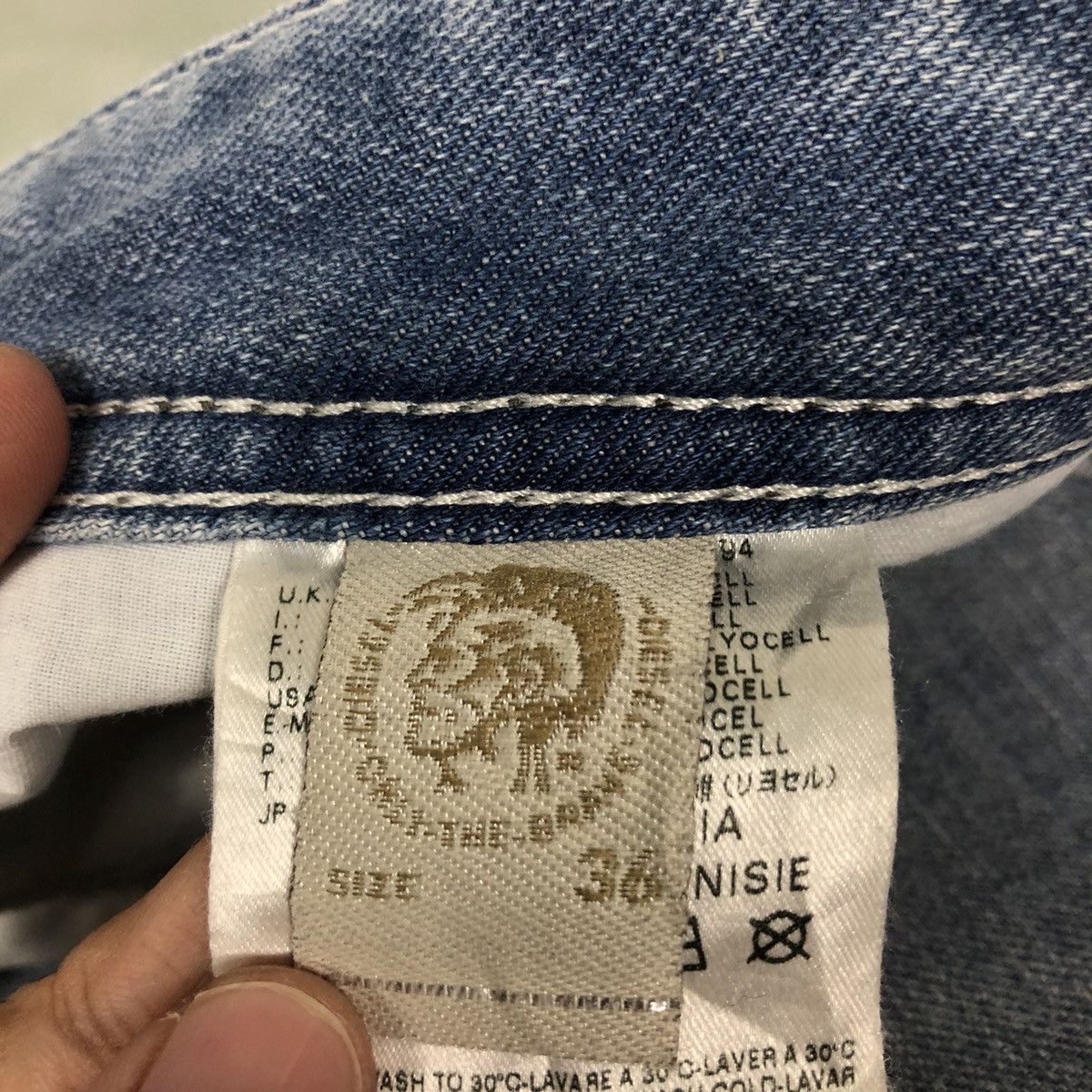 Diesel 🔥Biker Denim Jeans Diesel Industry Denim Division Size US 38 / EU 54 - 19 Thumbnail