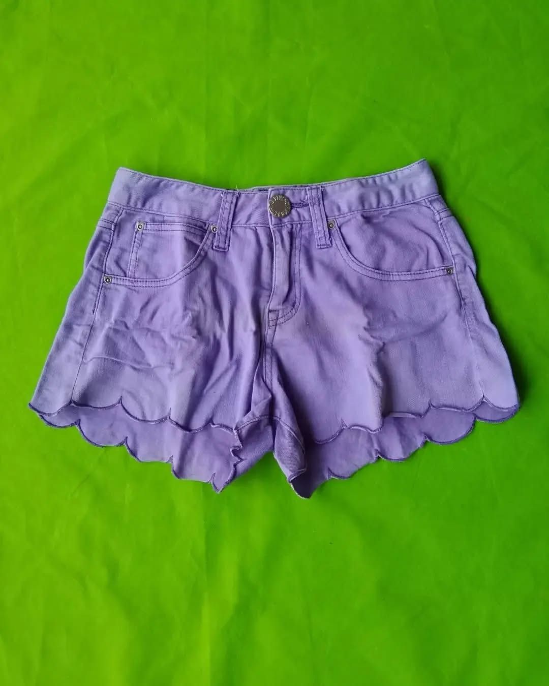 Angel Blue × Japanese Brand Repipi Armario Purple Cute Cut Casual Hot Pants Size 28" / US 6 / IT 42 - 2 Thumbnail