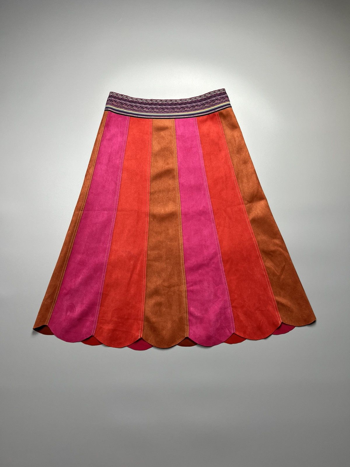 Vivienne Tam Vivienne Tam - Fall/2016 Multicolored Midi Skirt Size 32" / US 10 / IT 46 - 1 Thumbnail