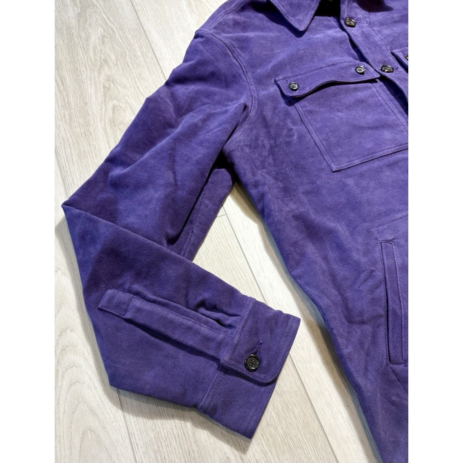 Other No One LA Purple “Respite” Floral Shirt Jacket Men’s XL RARE Size US XL / EU 56 / 4 - 12 Thumbnail