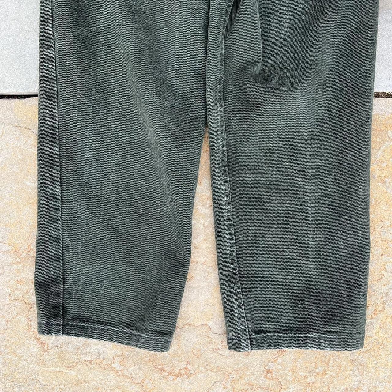 Vintage Vintage 90s Dark Green Jeans Made in USA 32x27 Size US 32 / EU 48 - 6 Thumbnail