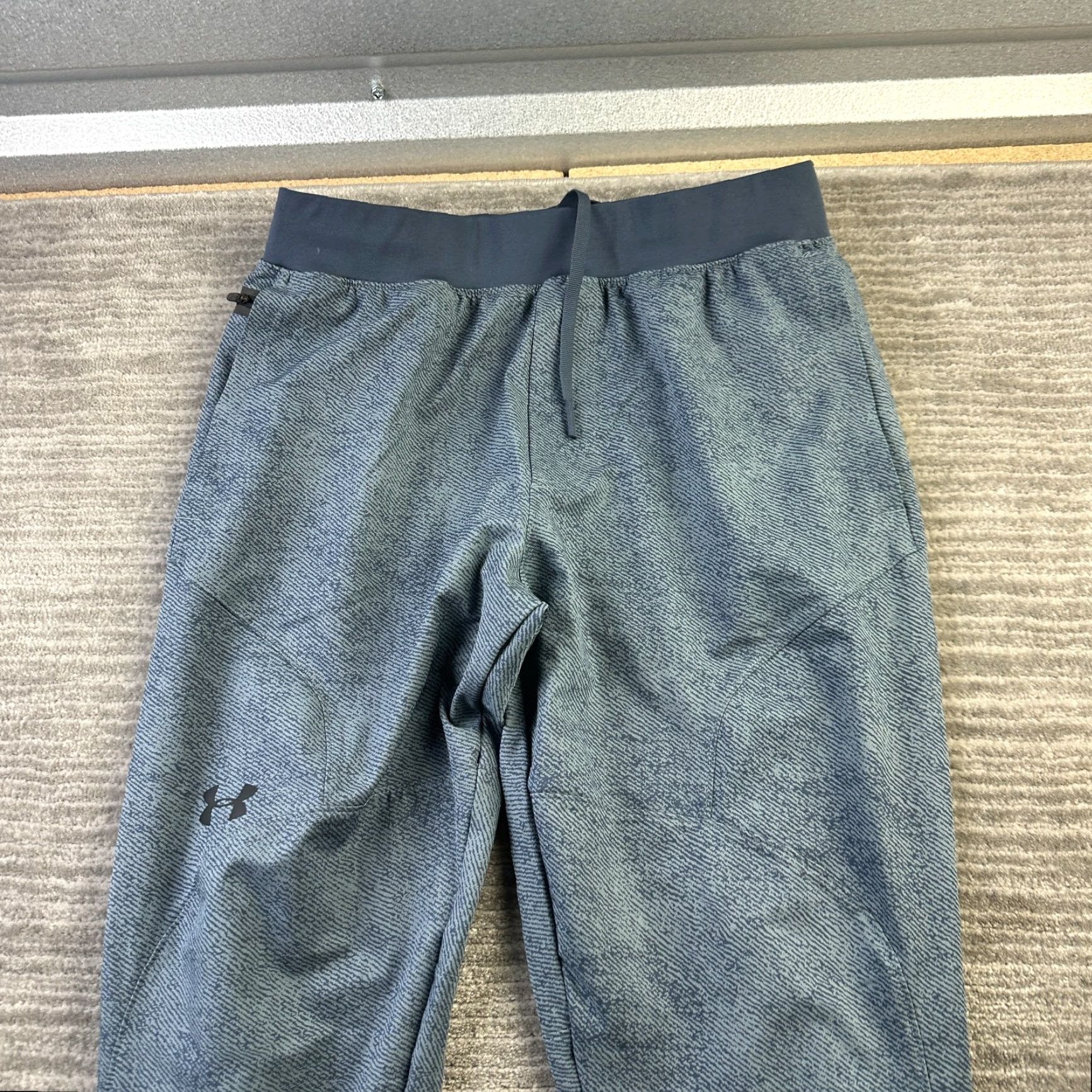 Under Armour Under Armour Pants Mens Medium Blue Unstoppable Sweatpants Joggers Fashion Activewear Regular Fit Pockets Elastic Waist Size US 31 - 3 Thumbnail