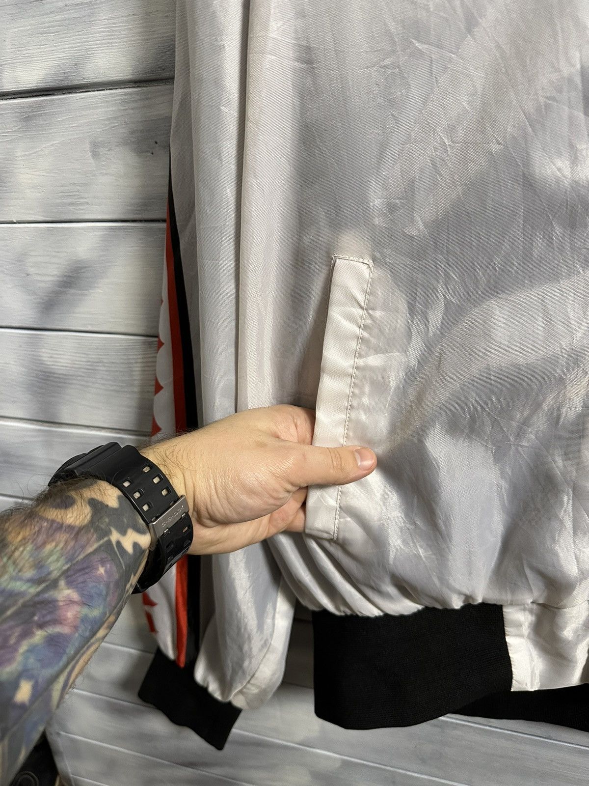 Japanese Brand Rare Vintage Bomber Warhawk Frontline Combat Notone USA Size US XL / EU 56 / 4 - 8 Thumbnail