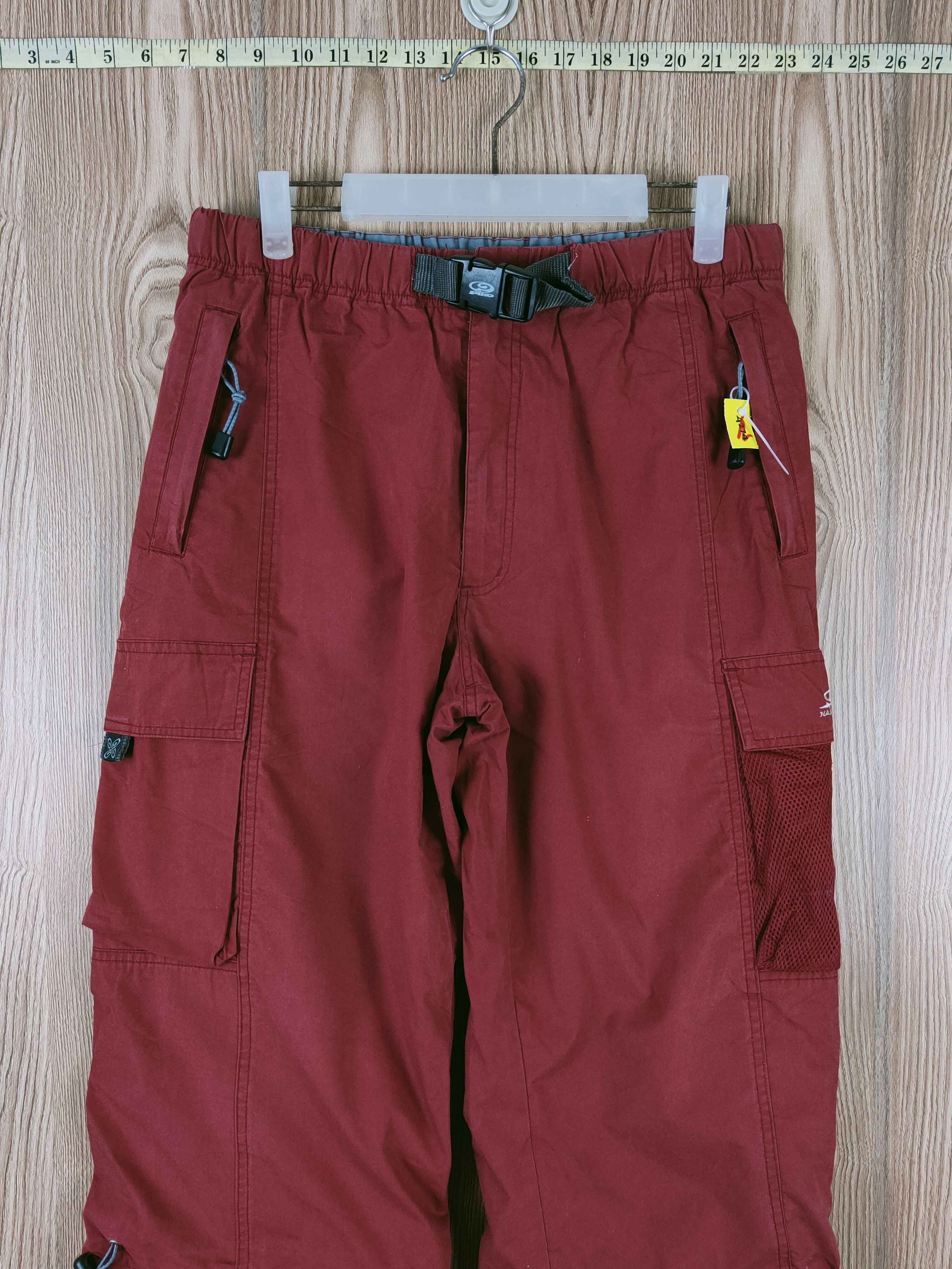 Japanese Brand Piko Red Multipocket sportwear surf Sweatpants #W391 Size US 31 - 2 Thumbnail